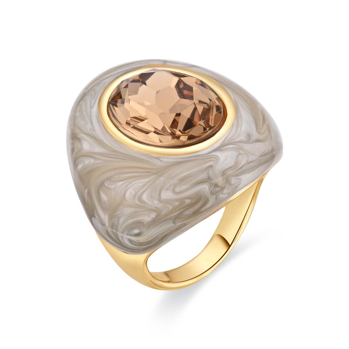 Anel Amarke acabamento ouro amarelo 18k - Amarke