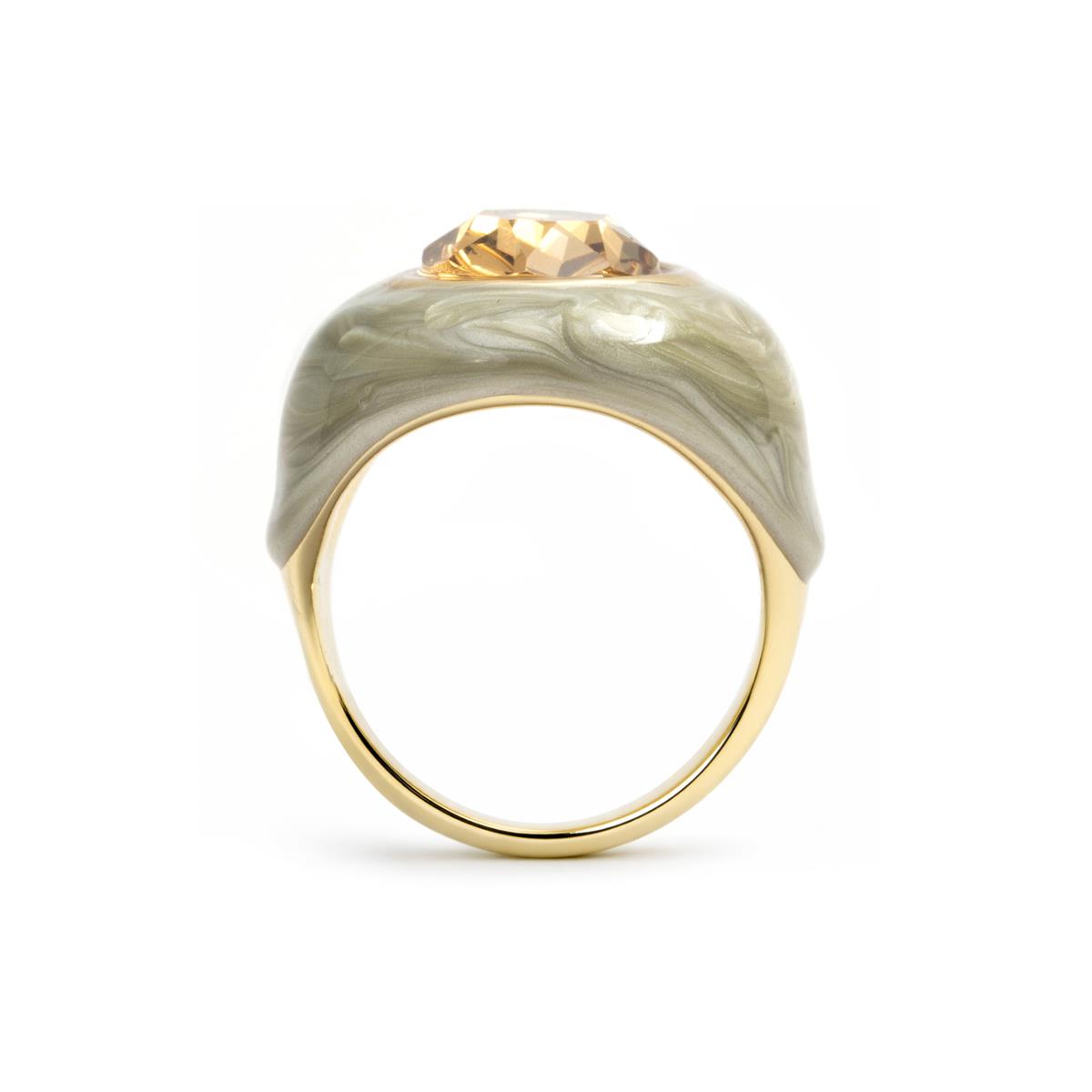 Anel Amarke acabamento ouro amarelo 18k - Amarke
