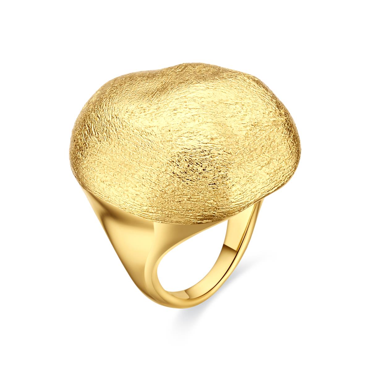 18K yellow gold finished ring - Idril