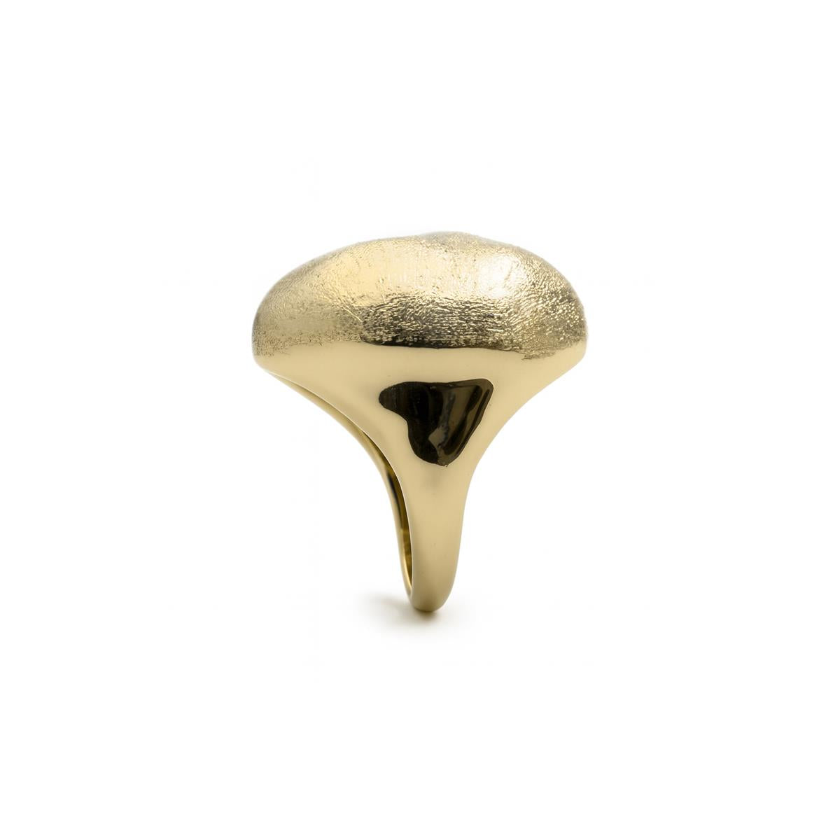 Anillo acabado en oro amarillo de 18k - Pukba