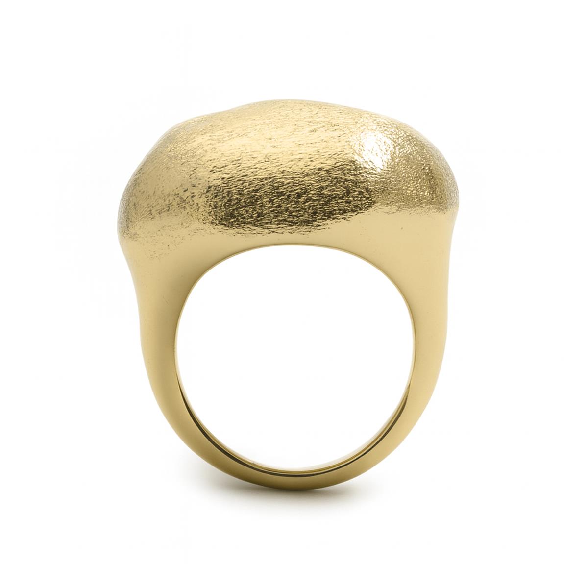 Anillo acabado en oro amarillo de 18k - Pukba