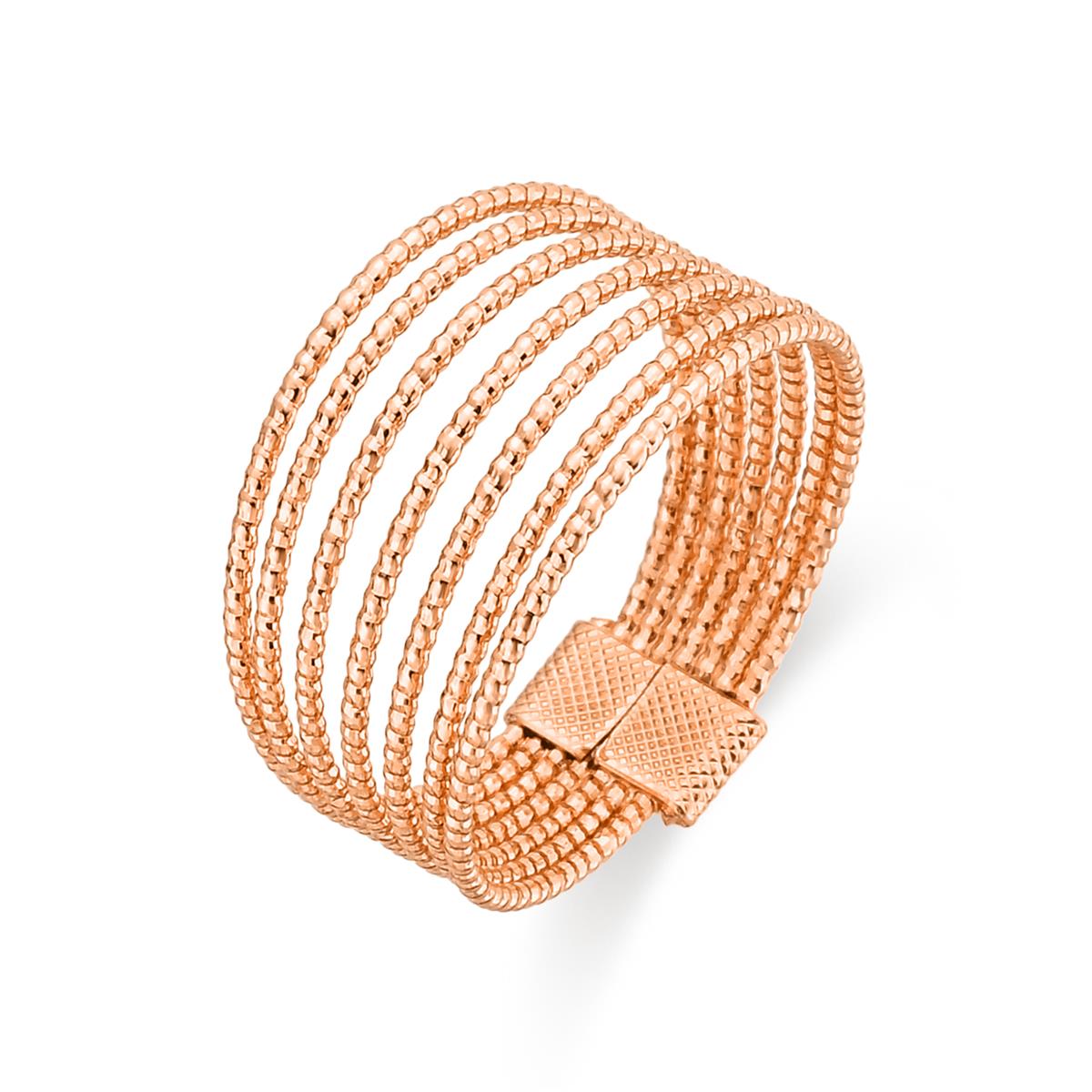 Anillo Issca acabado oro amarillo 18k - Issca
