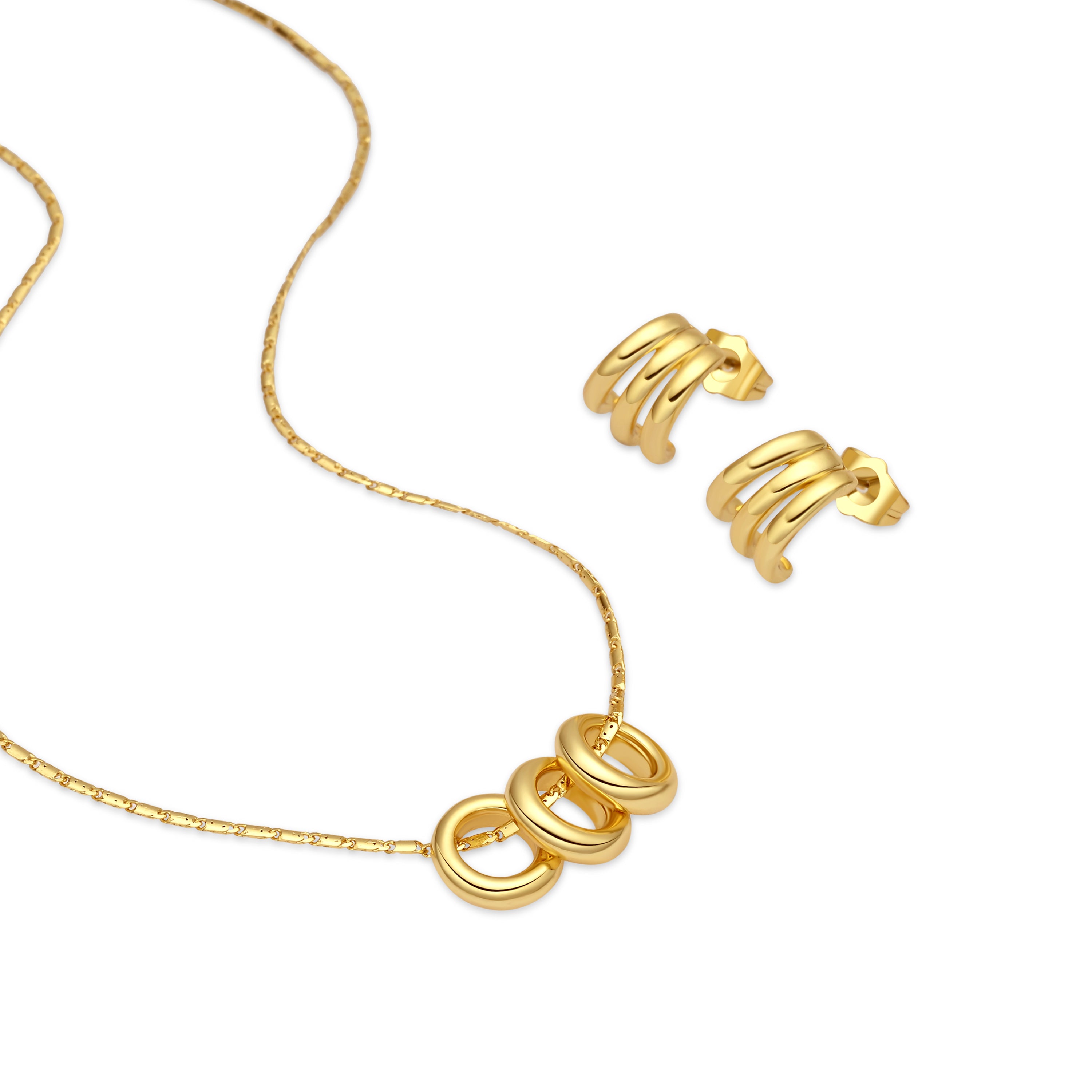 Set acabado en oro amarillo 18k - Khima