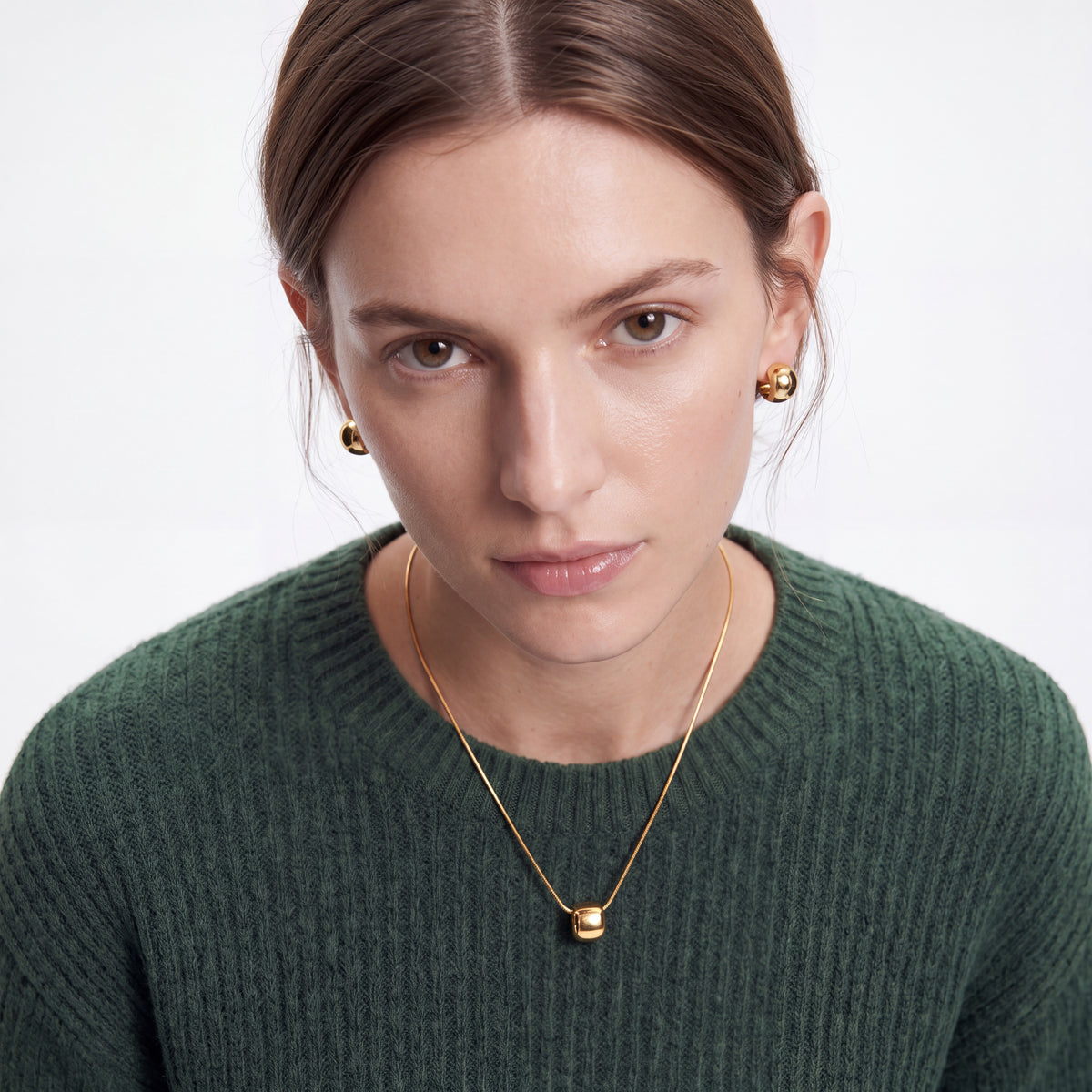 Set mit 18-karätiger Gelbgoldbeschichtung – Aipal