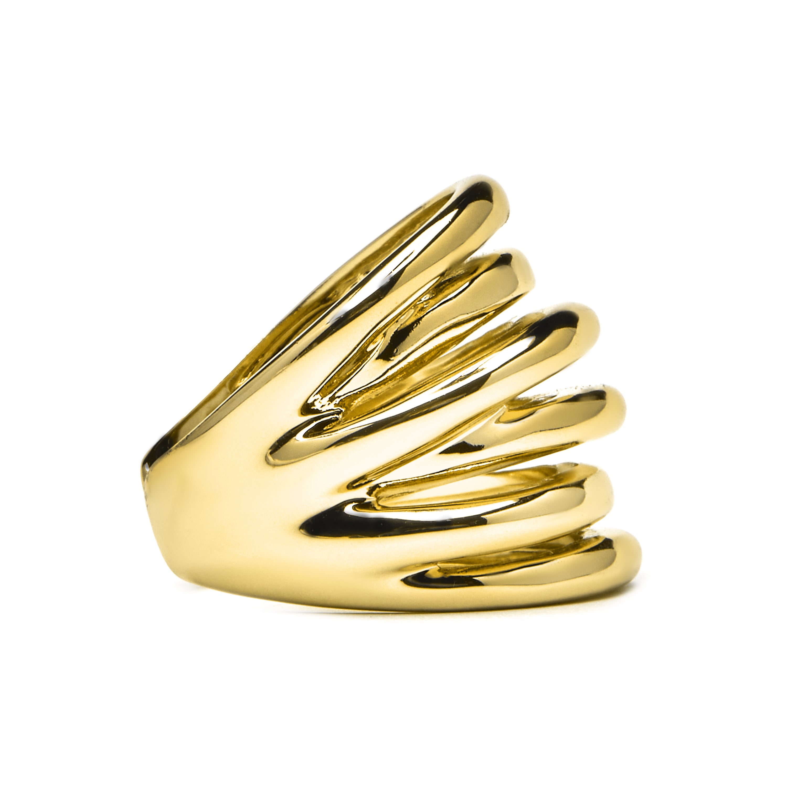 18K yellow gold finished ring - Vermixi