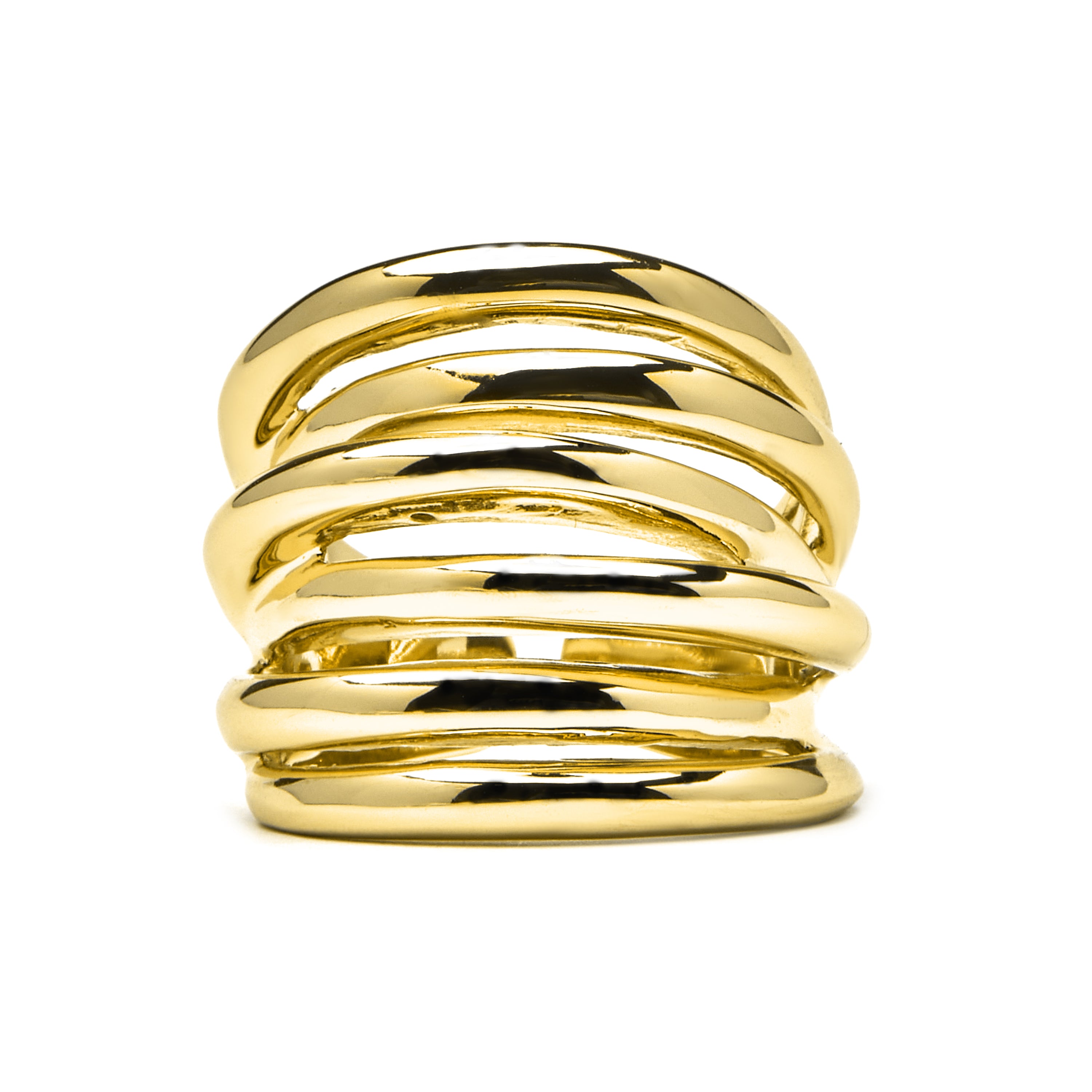18K yellow gold finished ring - Vermixi
