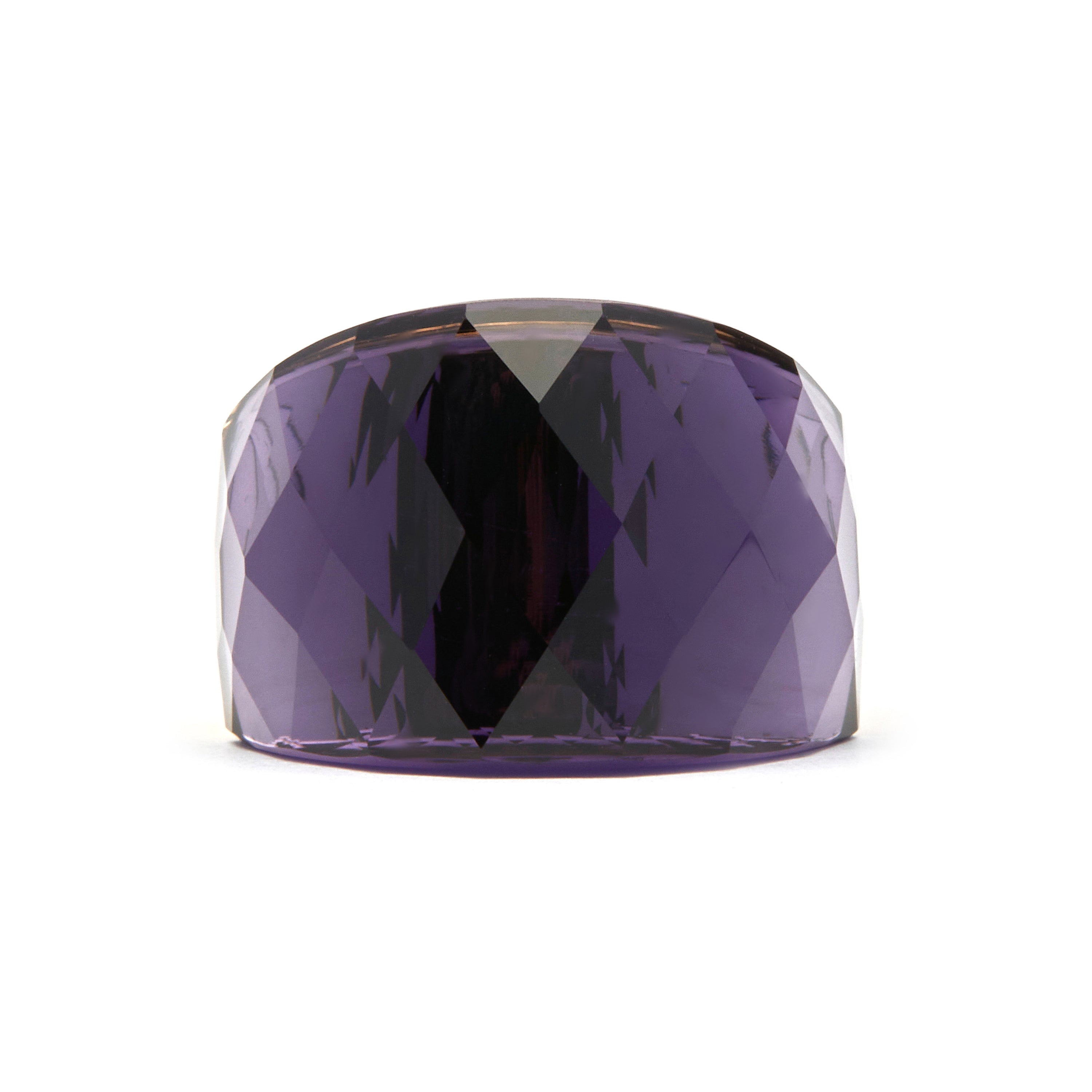 Ring mit hydrothermalem Quarz Onyx, vergoldet mit 18K Gelbgold - Fadino
