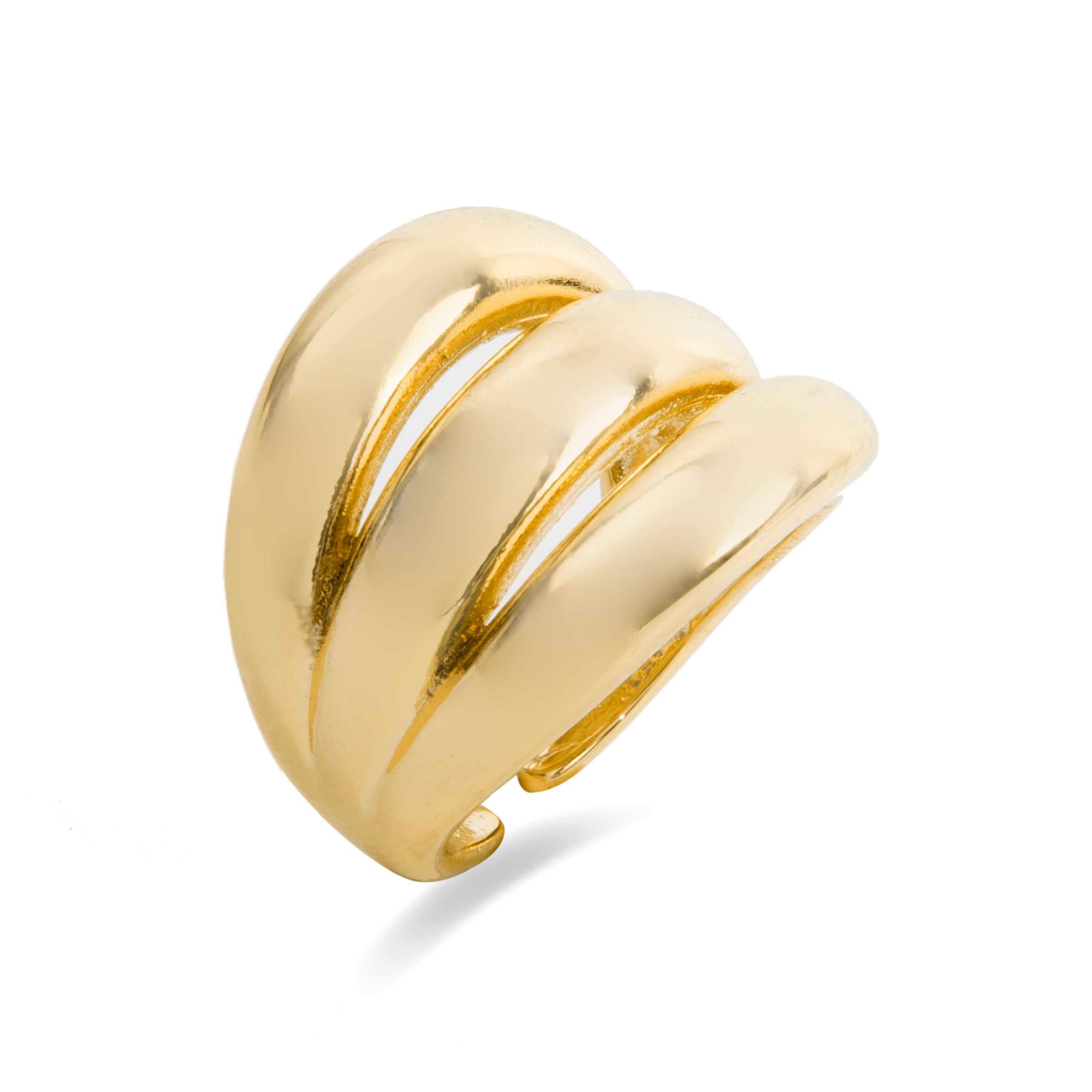 Ulayu ring finished in 18k yellow gold