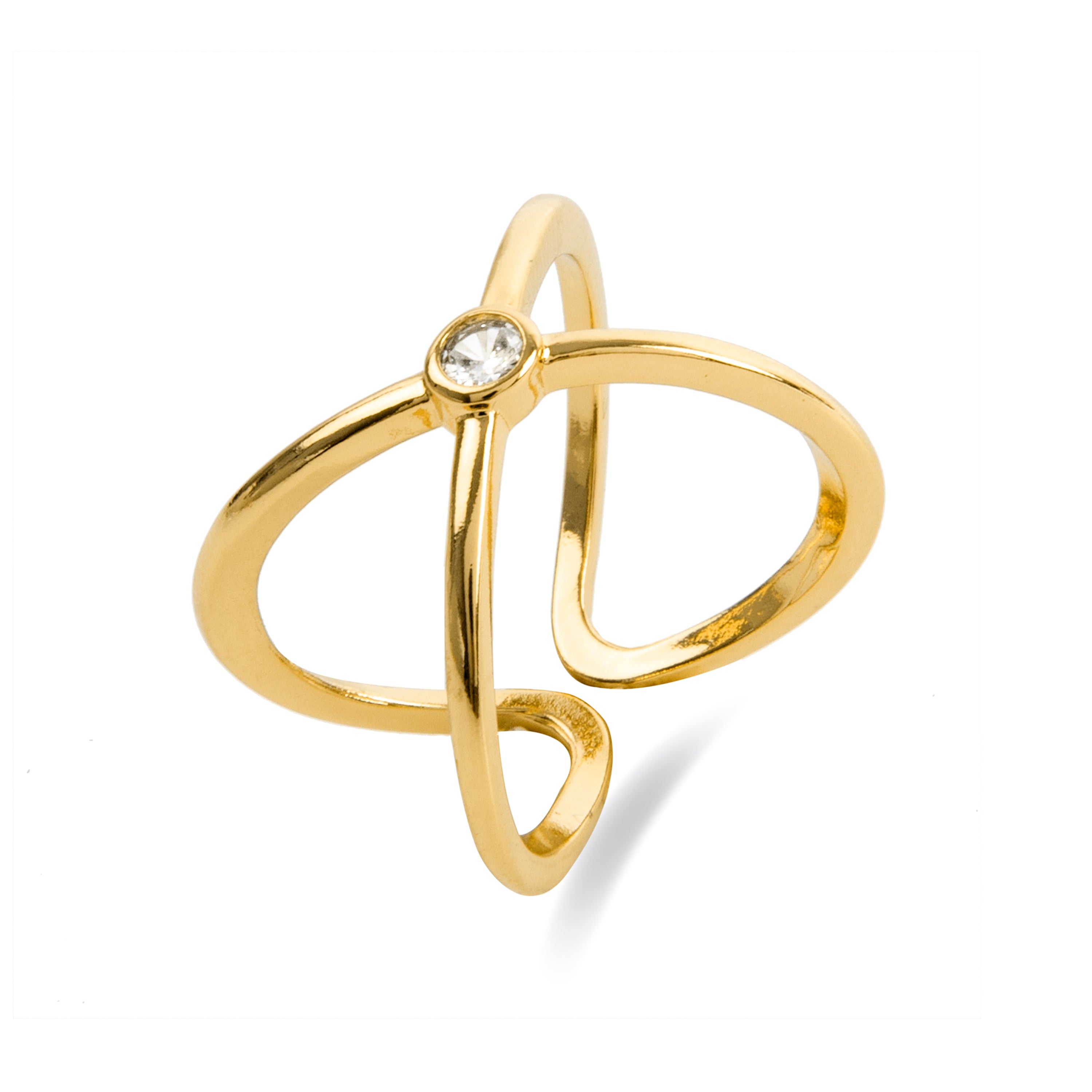Rai ring finished in 18k yellow gold