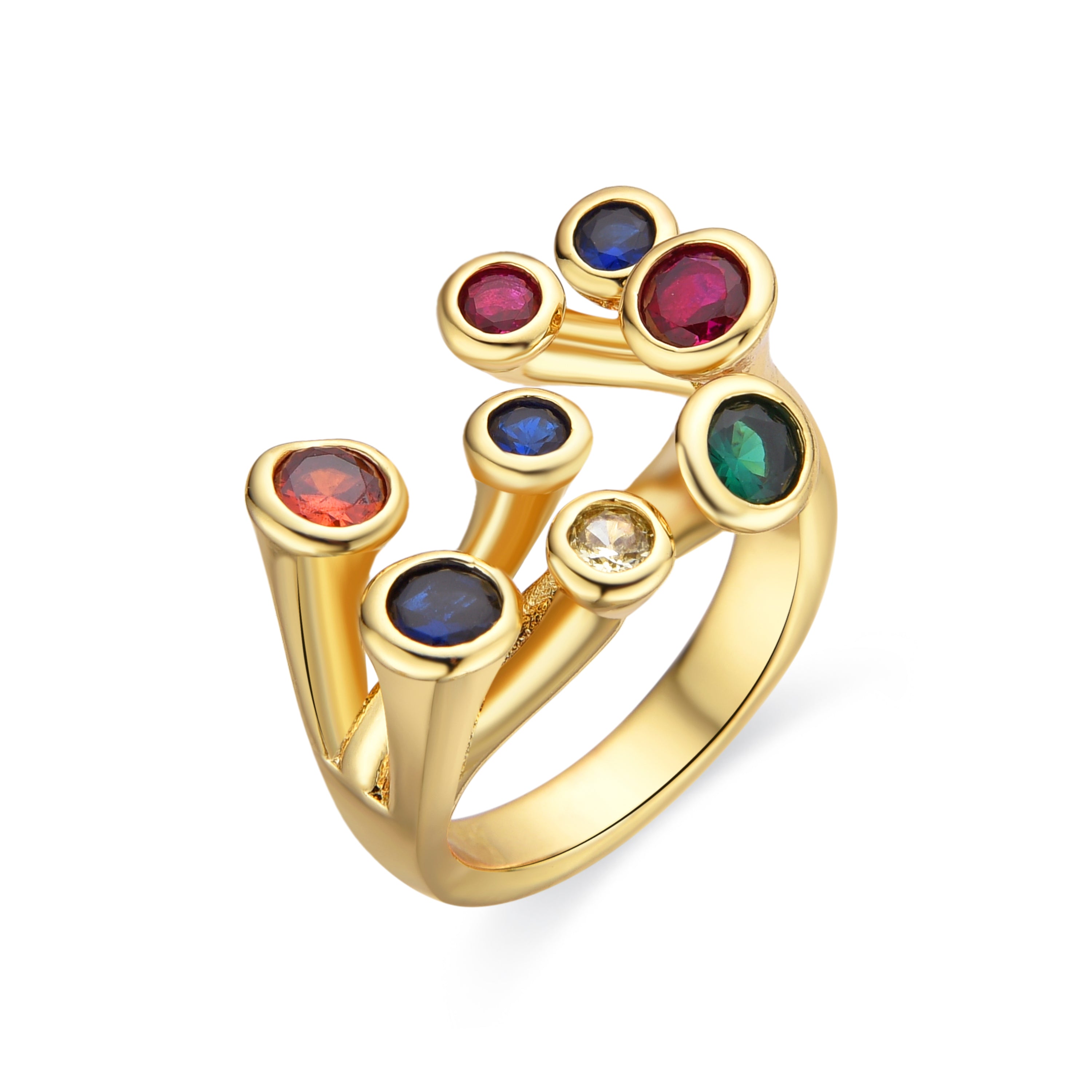 Anillo con Lacado Negro acabado oro 18k - Yter