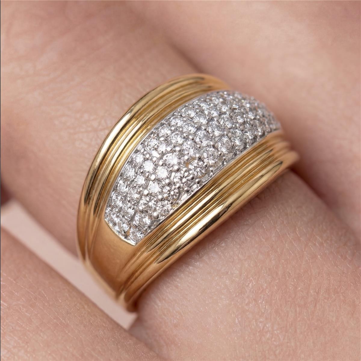 Bague avec Zircone Brillante finition or 18k - Darbia