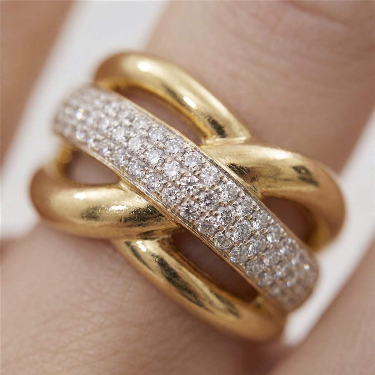 Bague avec Zircone Brillante finition or 18k - Darbia