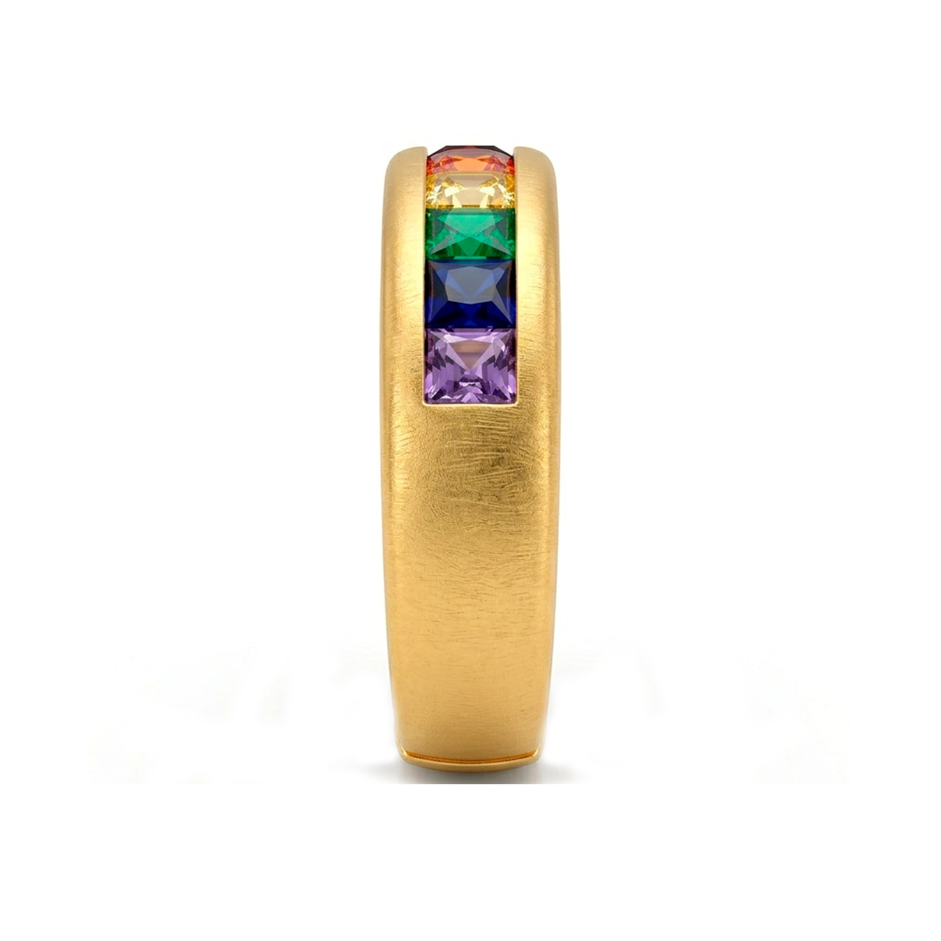 Bague avec Zircone Brillante finition or 18k - Darbia