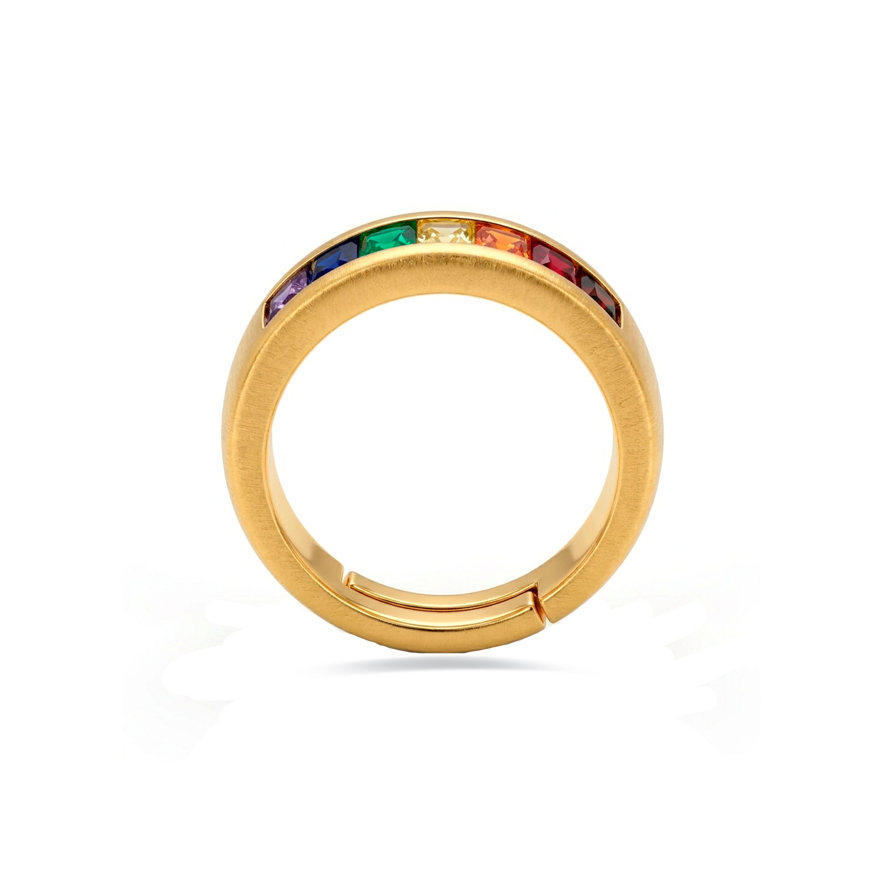 Bague avec Zircone Brillante finition or 18k - Darbia