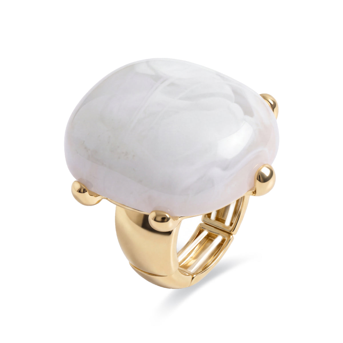 Bague avec finition en or jaune 18 carats - Bolred
