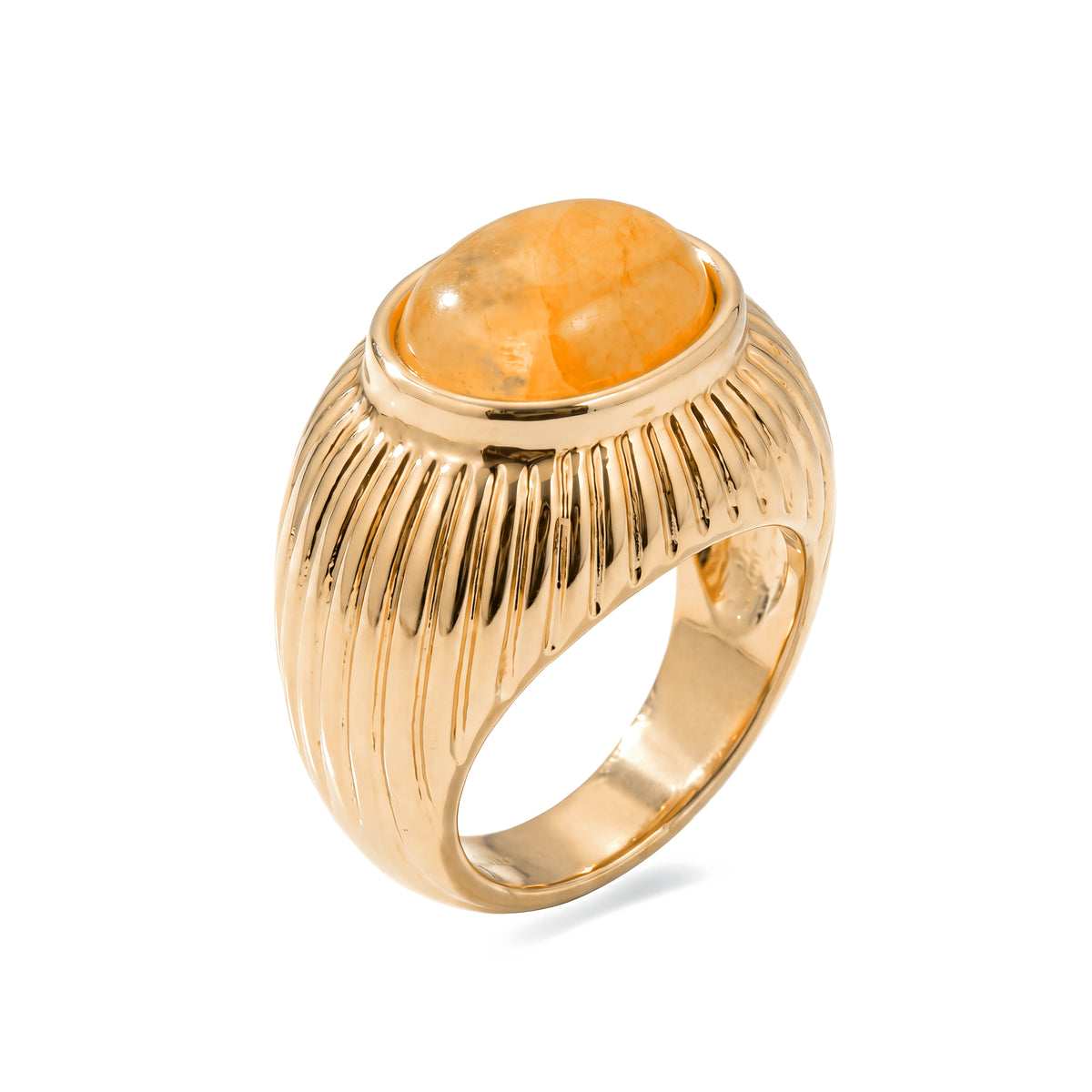 Anel com acabamento em ouro amarelo de 18k - Lilel