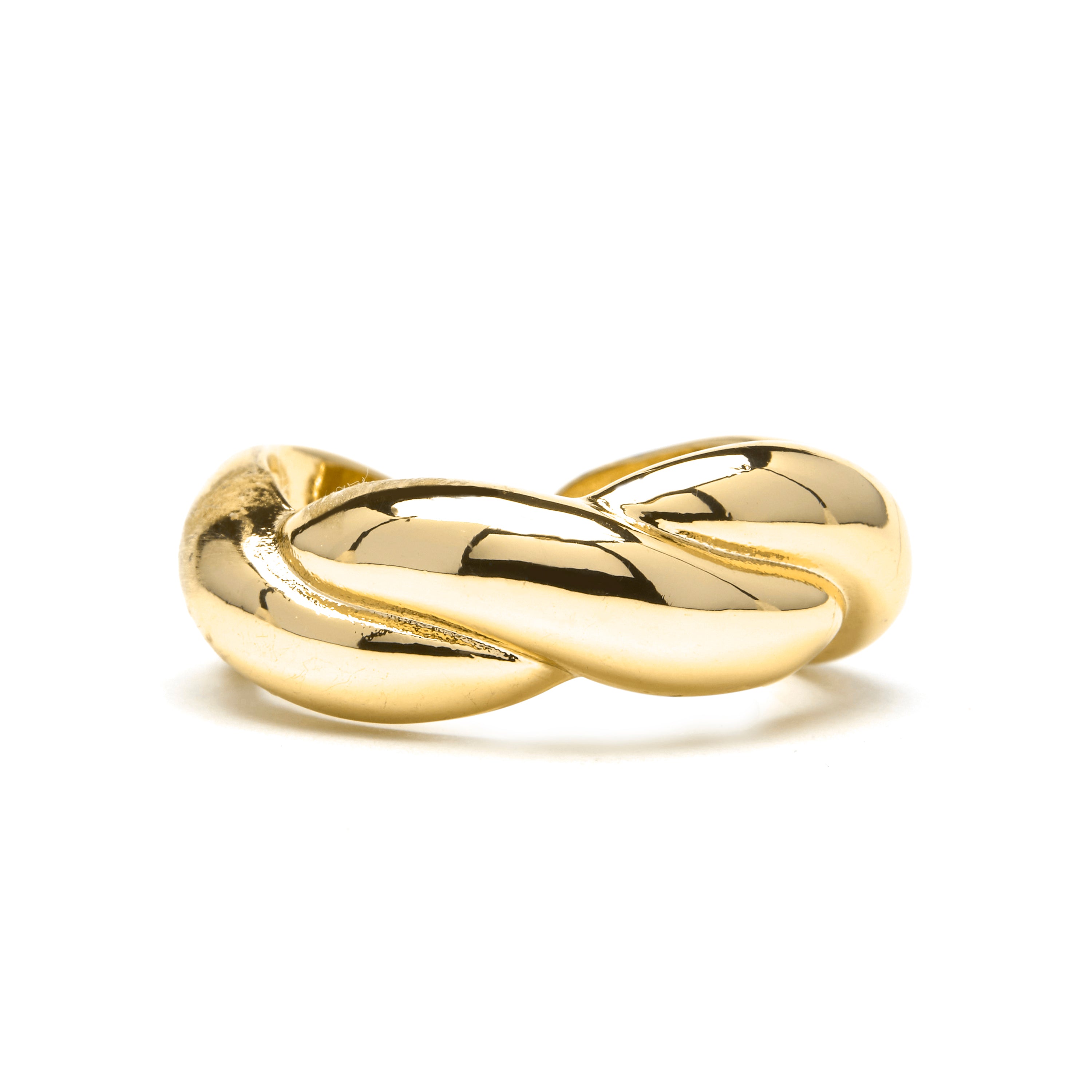 Bague finition or jaune 18 carats - Fayna