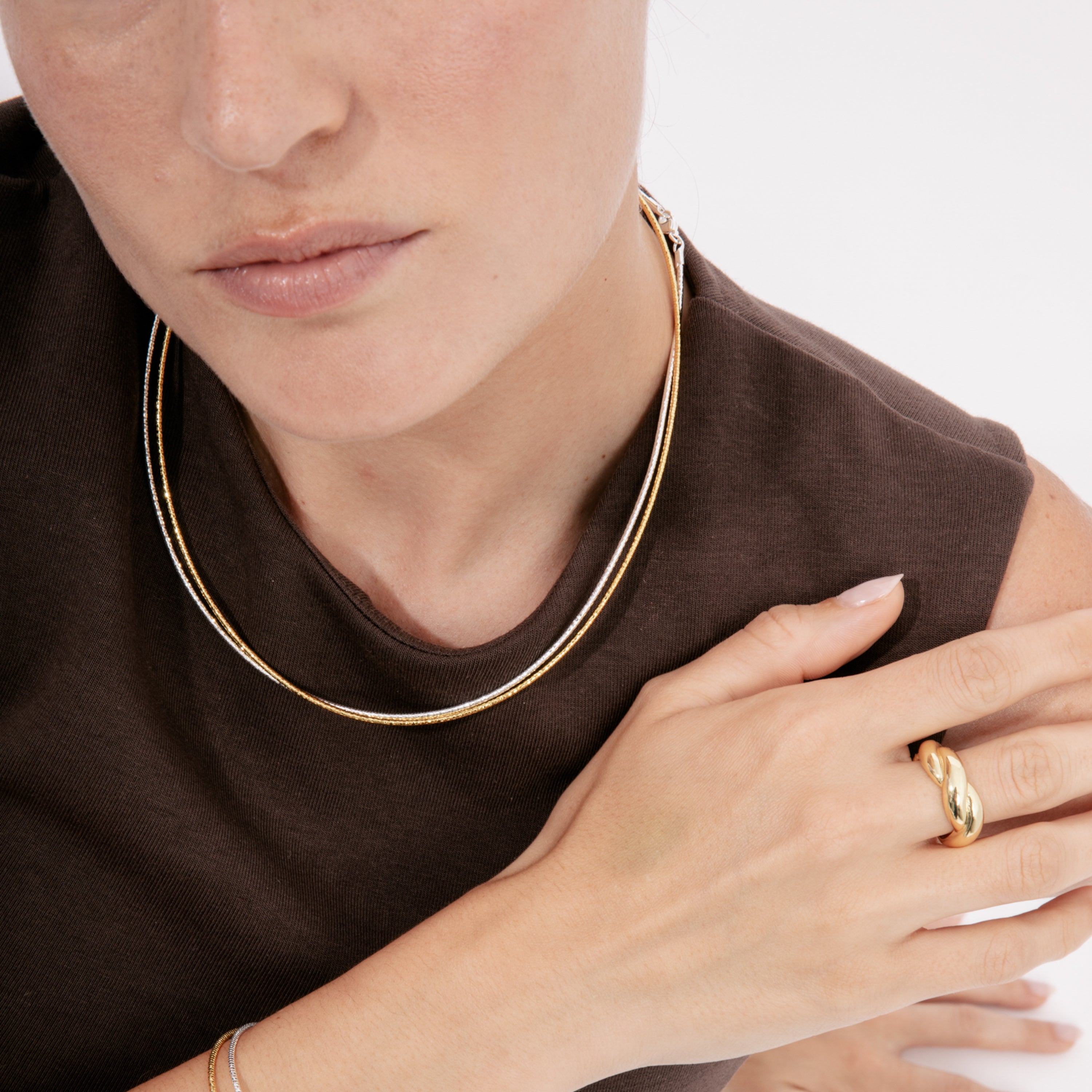 Bague finition or jaune 18 carats - Fayna