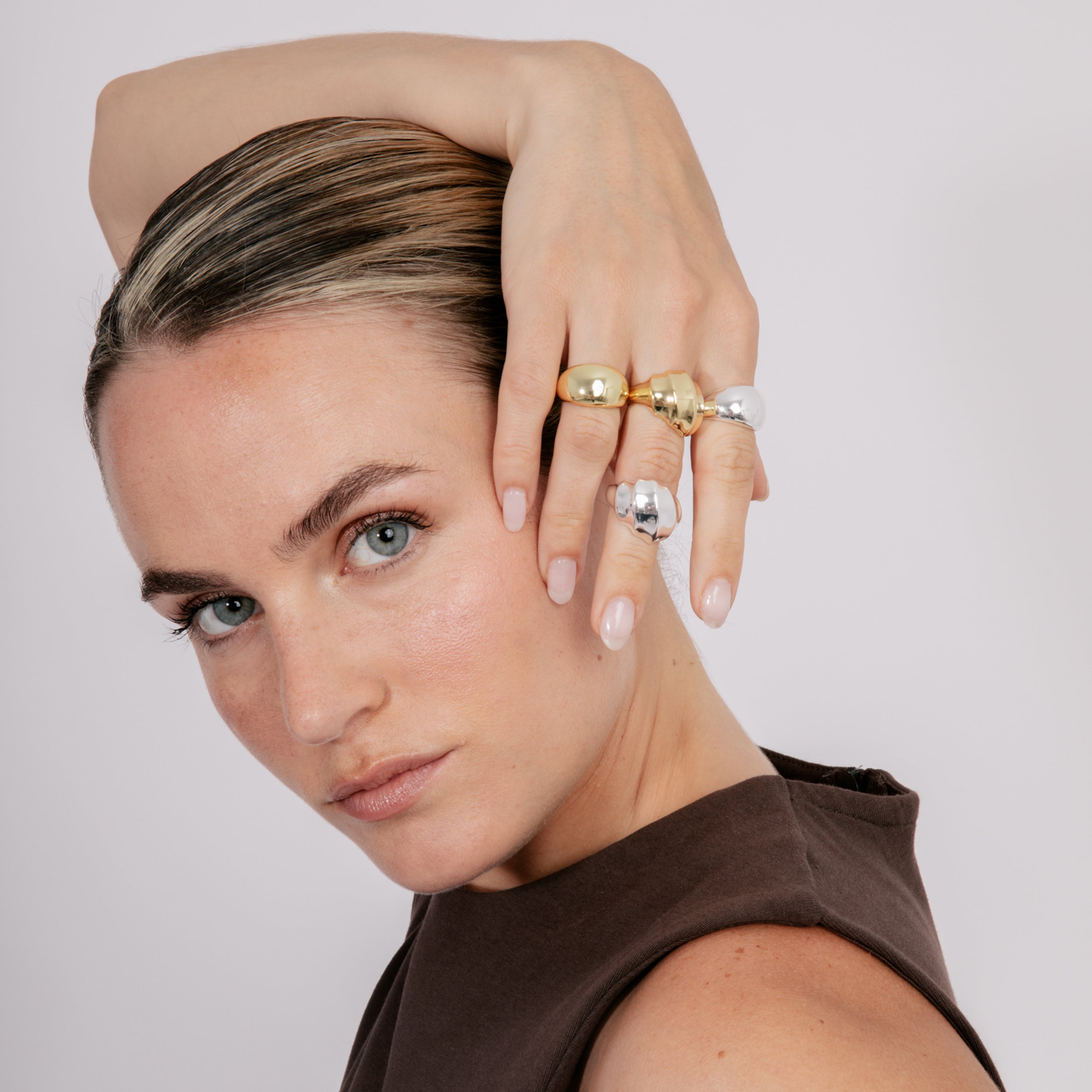 Anello con finitura in oro giallo 18k - Nura