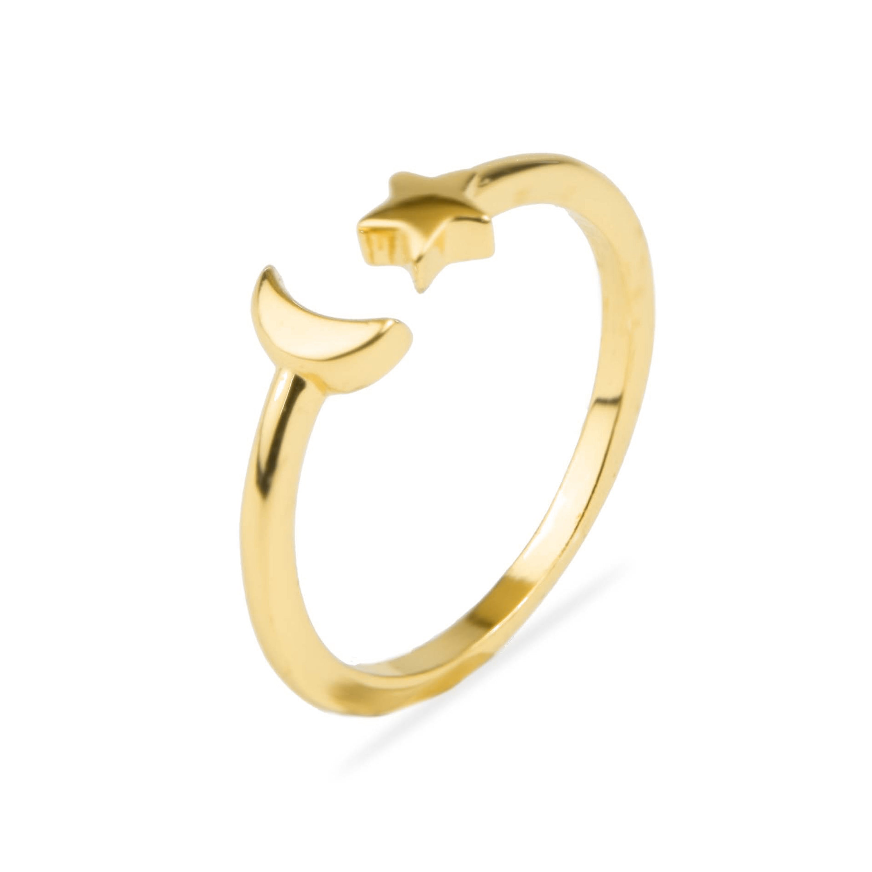 Bague finition en or jaune 18K - Onsah