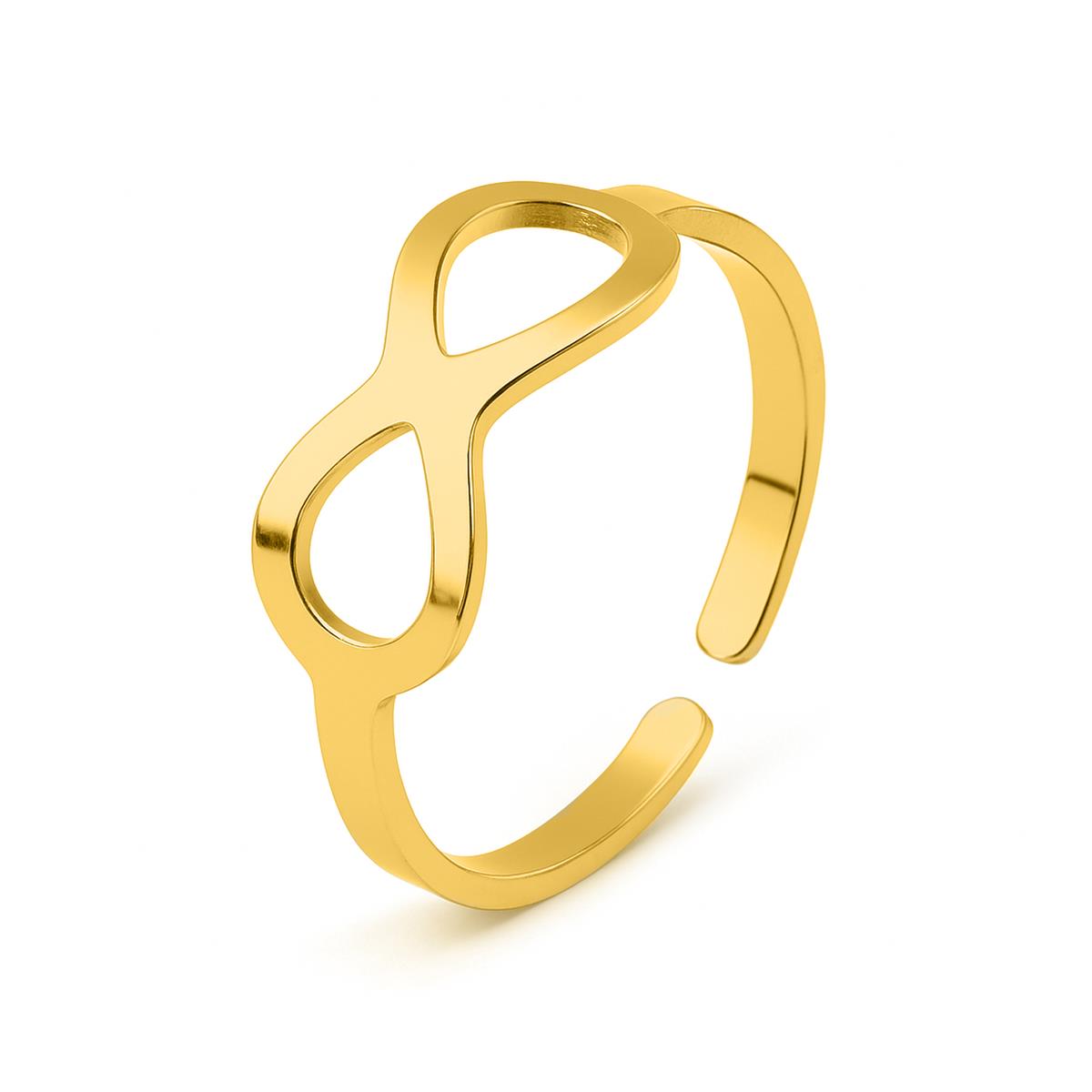 Anillo acabado en oro amarillo de 18k - Ziko