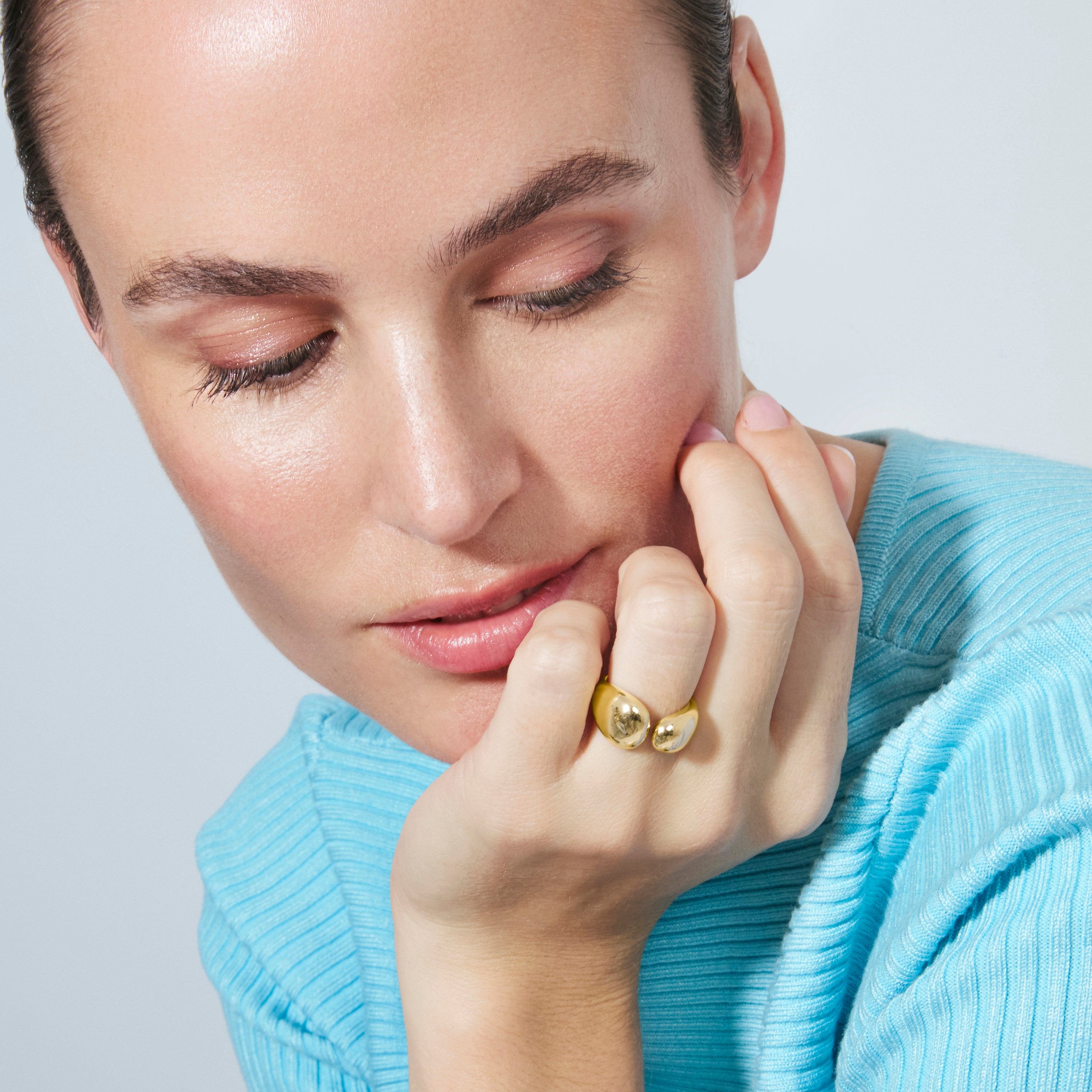 18k Yellow Gold Finished Ring - Bubty