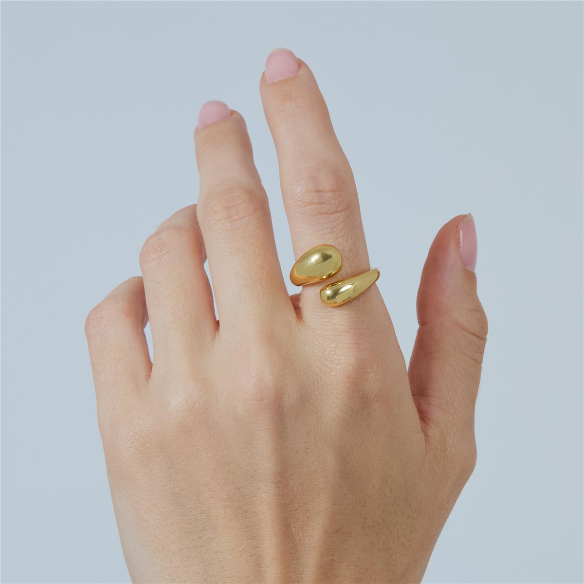 Anillo acabado en oro amarillo de 18k - Oth