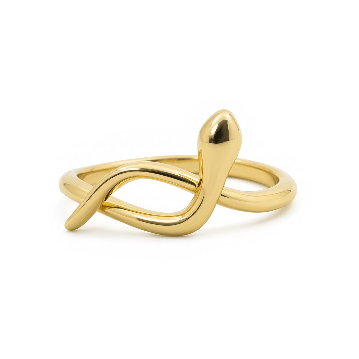 Ring mit 18k Gelbgold-Finish - Serphentia