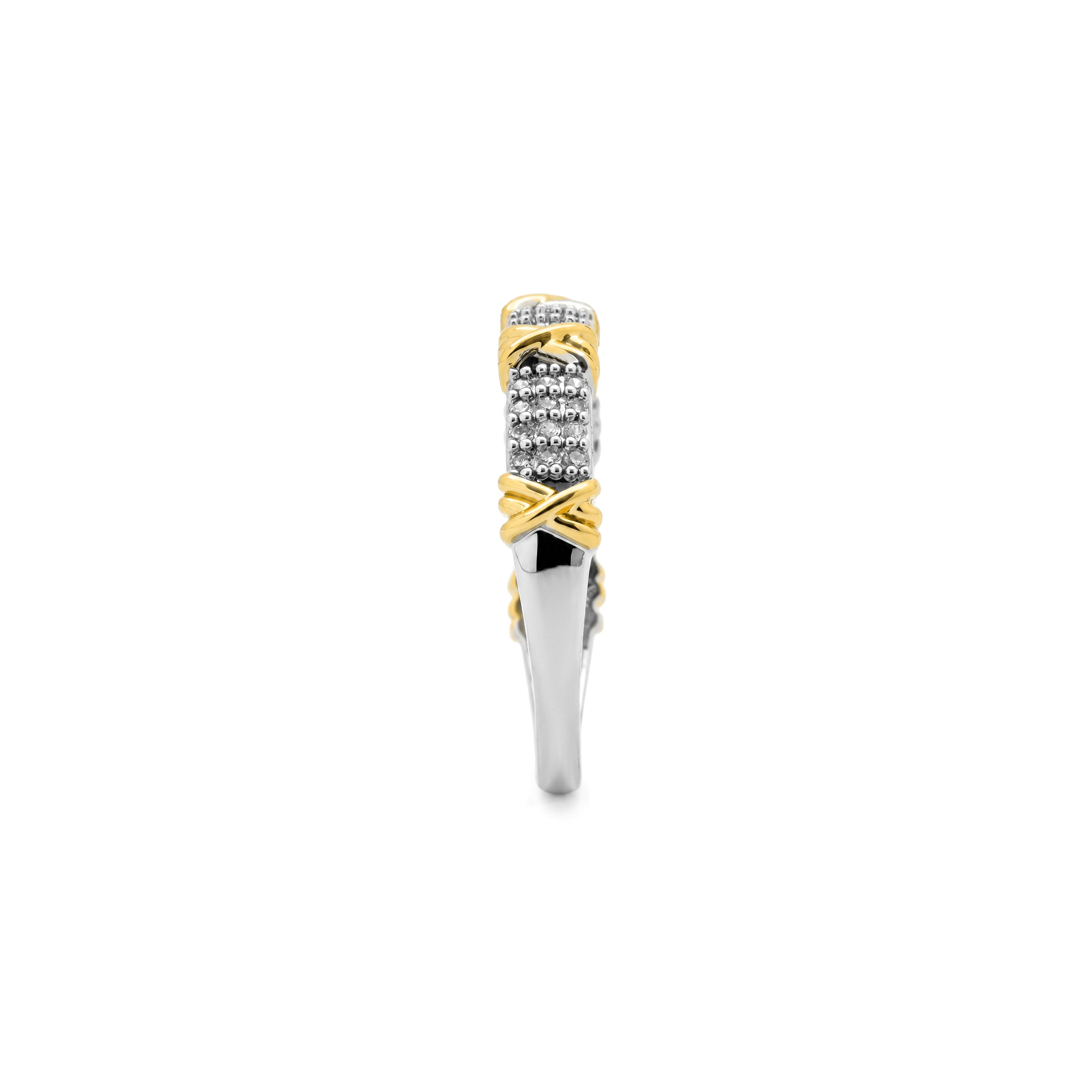 Anillo de Circonita Brillante acabado en oro amarillo de 18k - Birsu