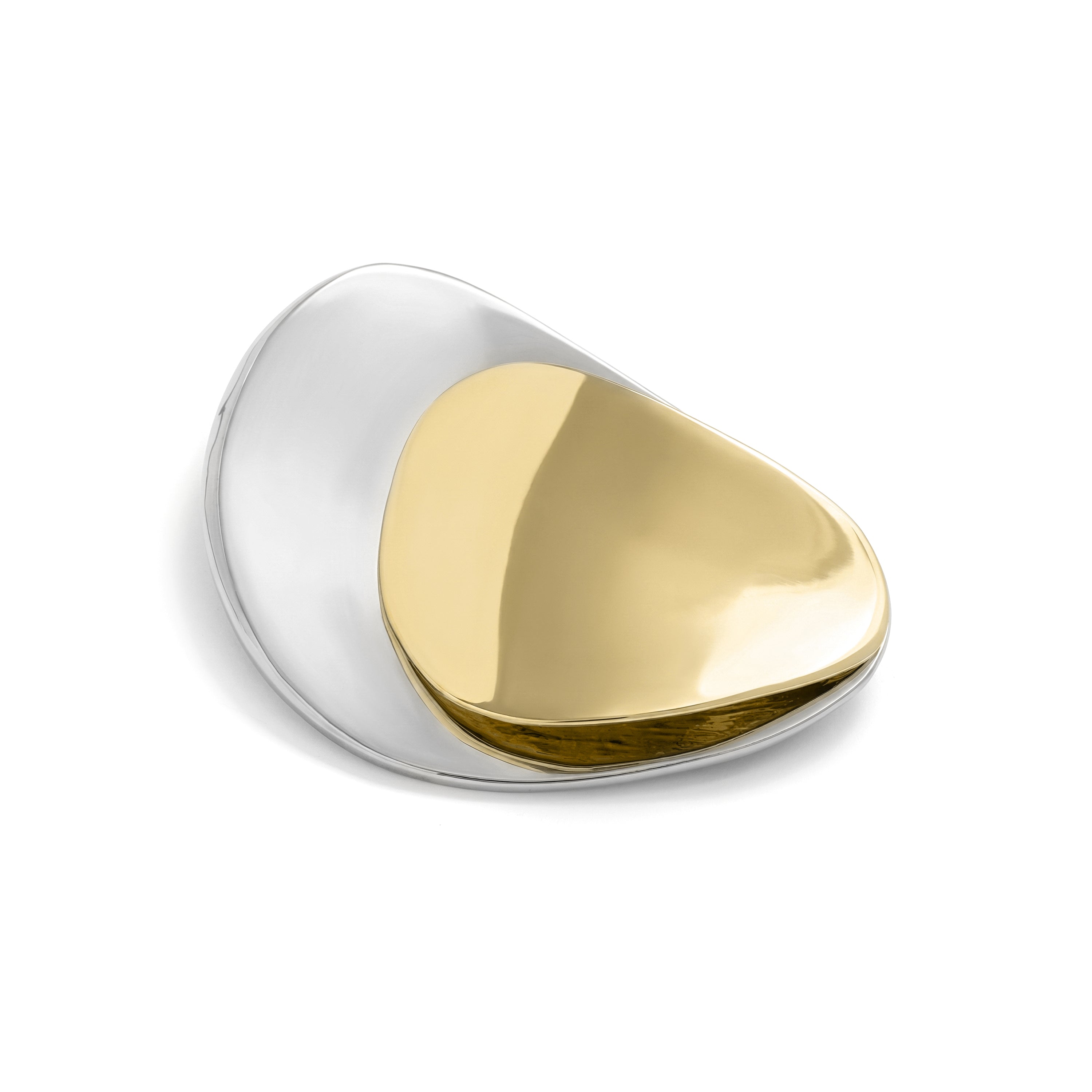 Broche acabado en rodio, oro amarillo y rosa de 18k - Zurgralda