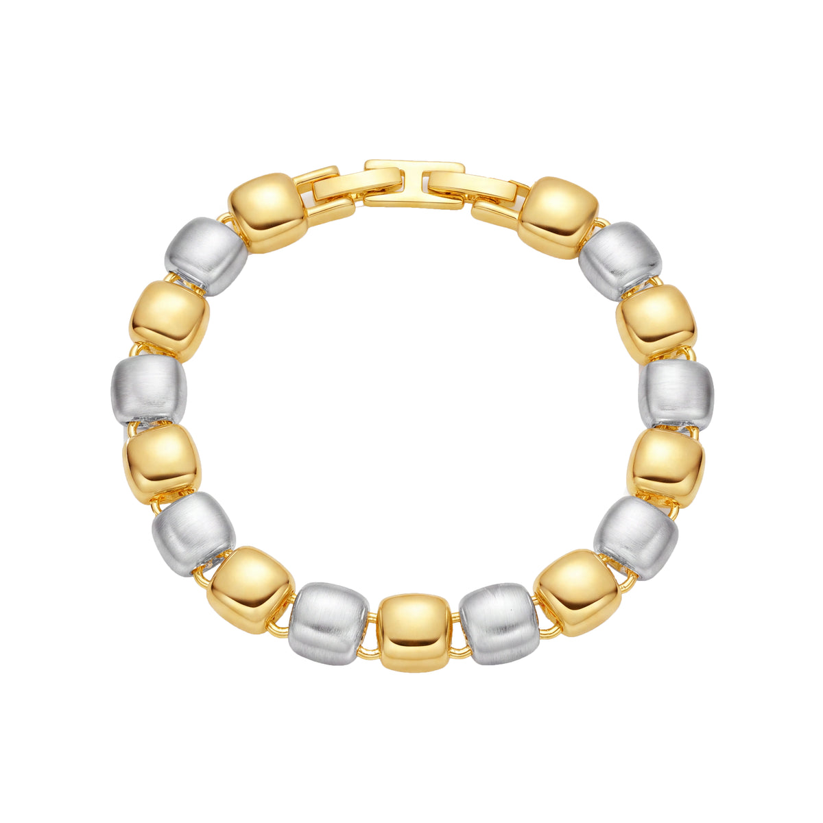 Bracciale con finitura in rodio e oro giallo 18 carati - Glaga