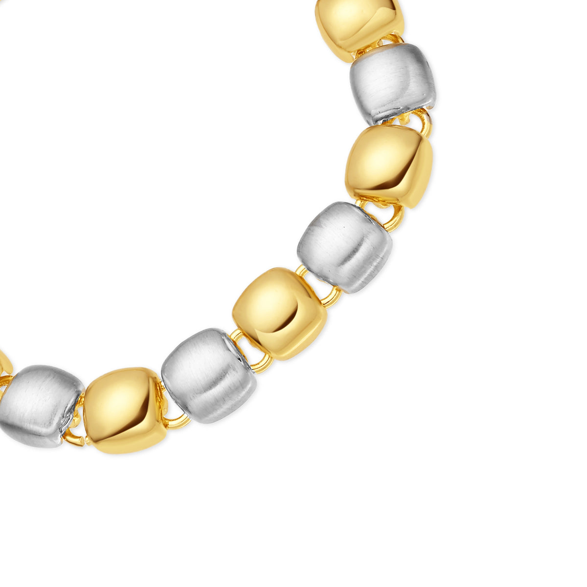 Bracciale con finitura in rodio e oro giallo 18 carati - Glaga