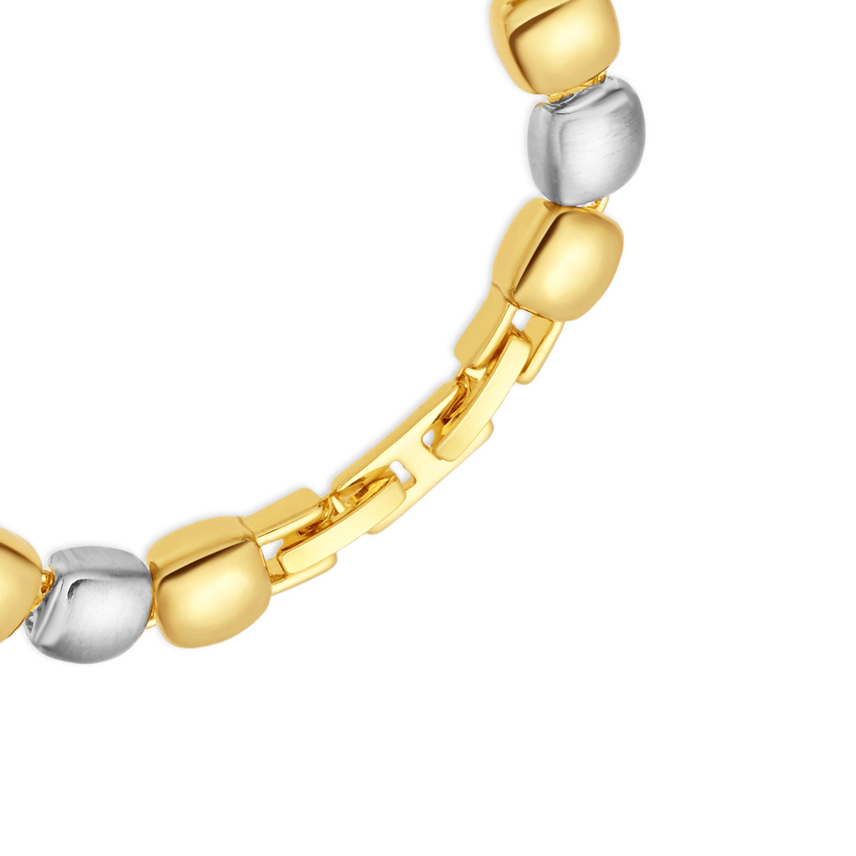 Bracciale con finitura in rodio e oro giallo 18 carati - Glaga