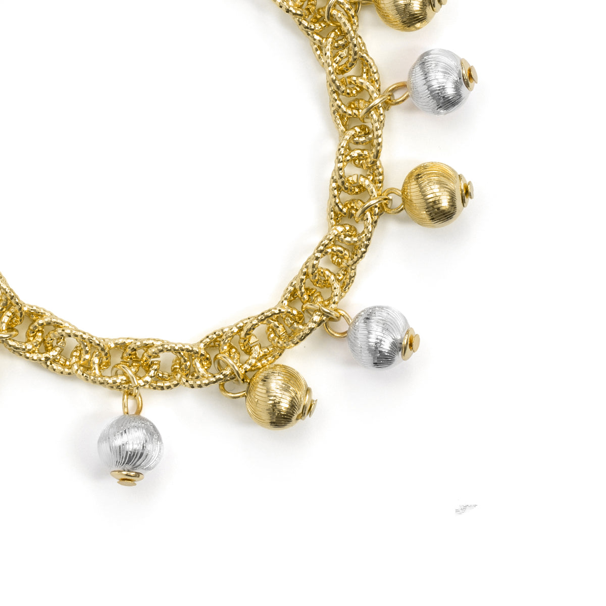 Pulseira com acabamento em ródio, ouro amarelo de 18k - Leely