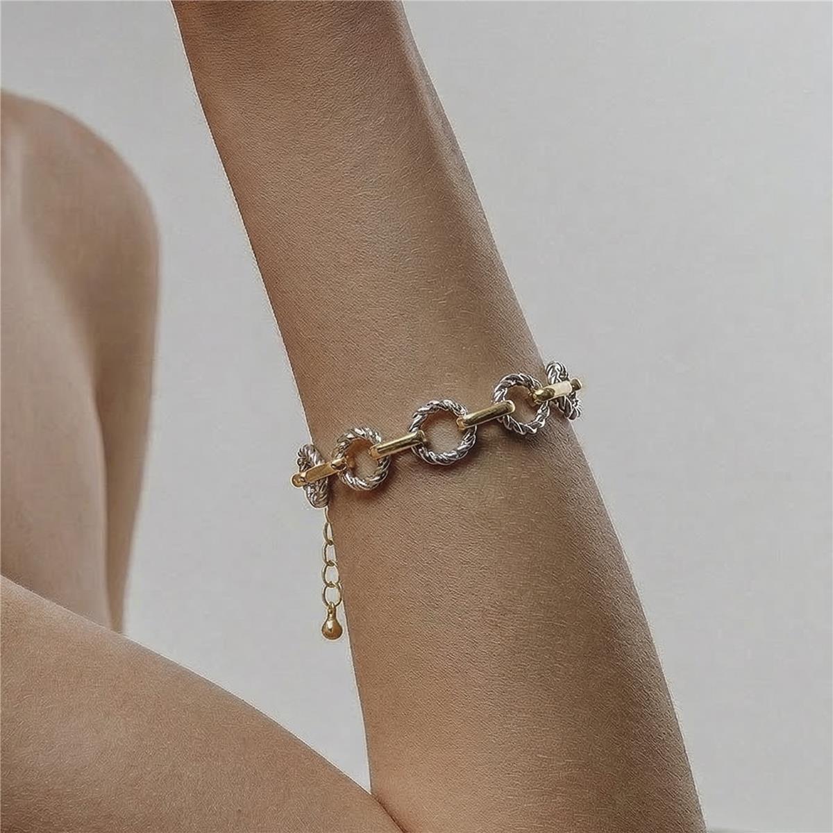 18k Yellow Gold Finish Bracelet - Liona