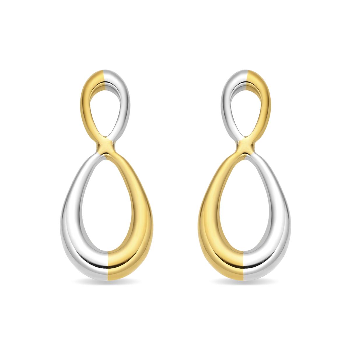 18k Yellow Gold Finish Earrings - Slanlu