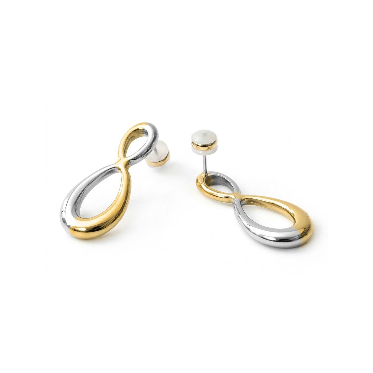 18k Yellow Gold Finish Earrings - Slanlu