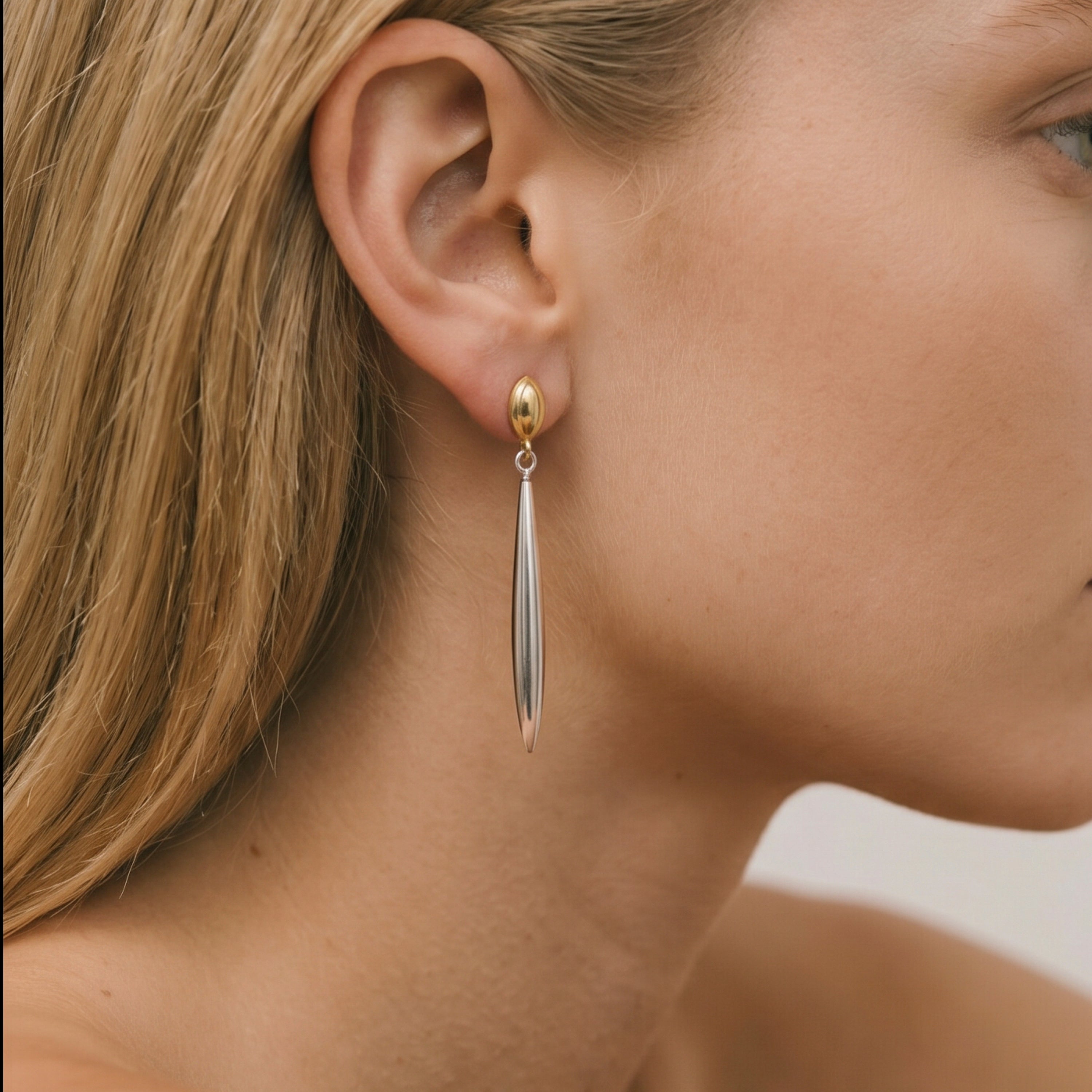 Boucles d'oreilles finition or jaune 18 carats - Grunder