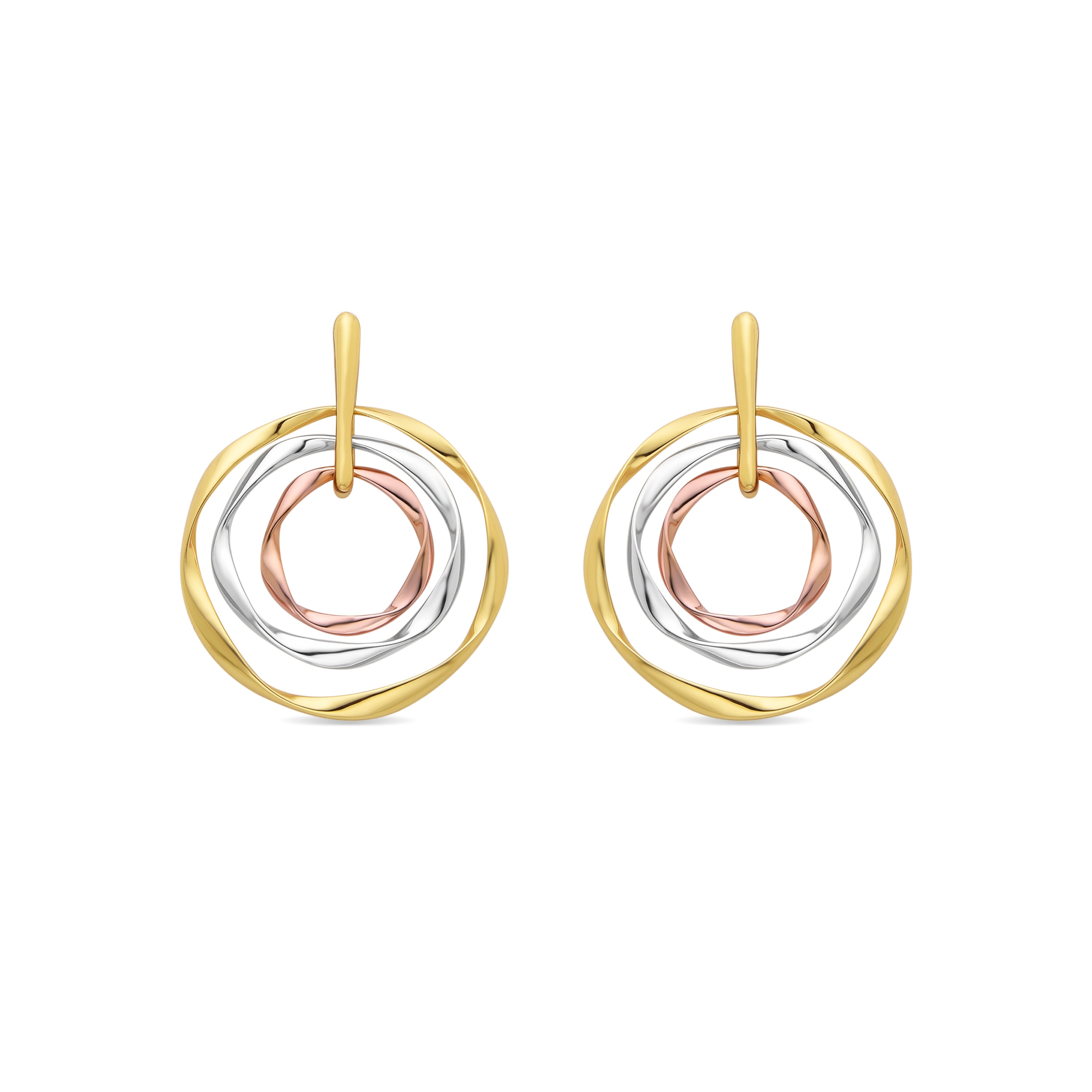 Boucles d'oreilles finition or jaune 18K - Ushdao