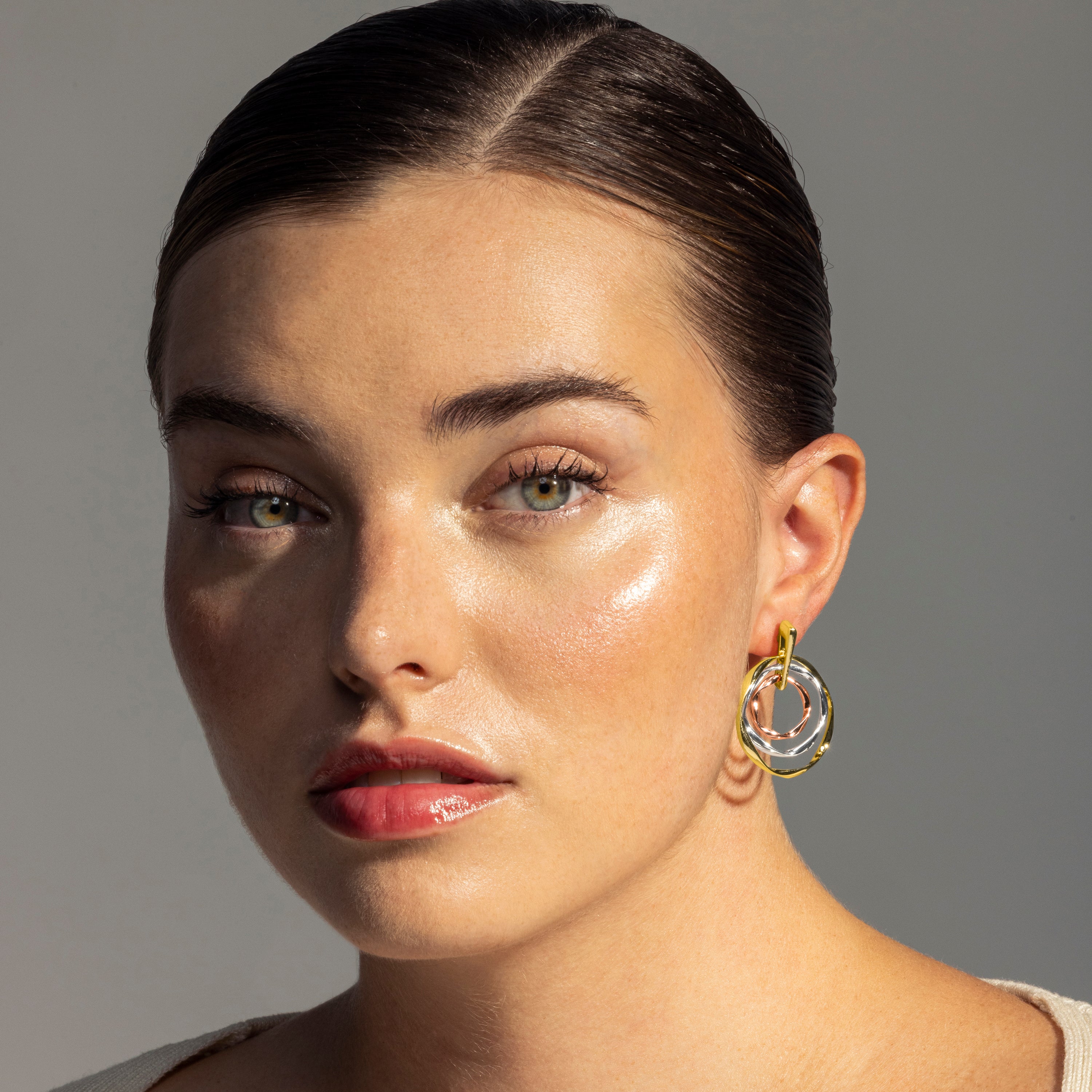 Boucles d'oreilles finition or jaune 18K - Ushdao