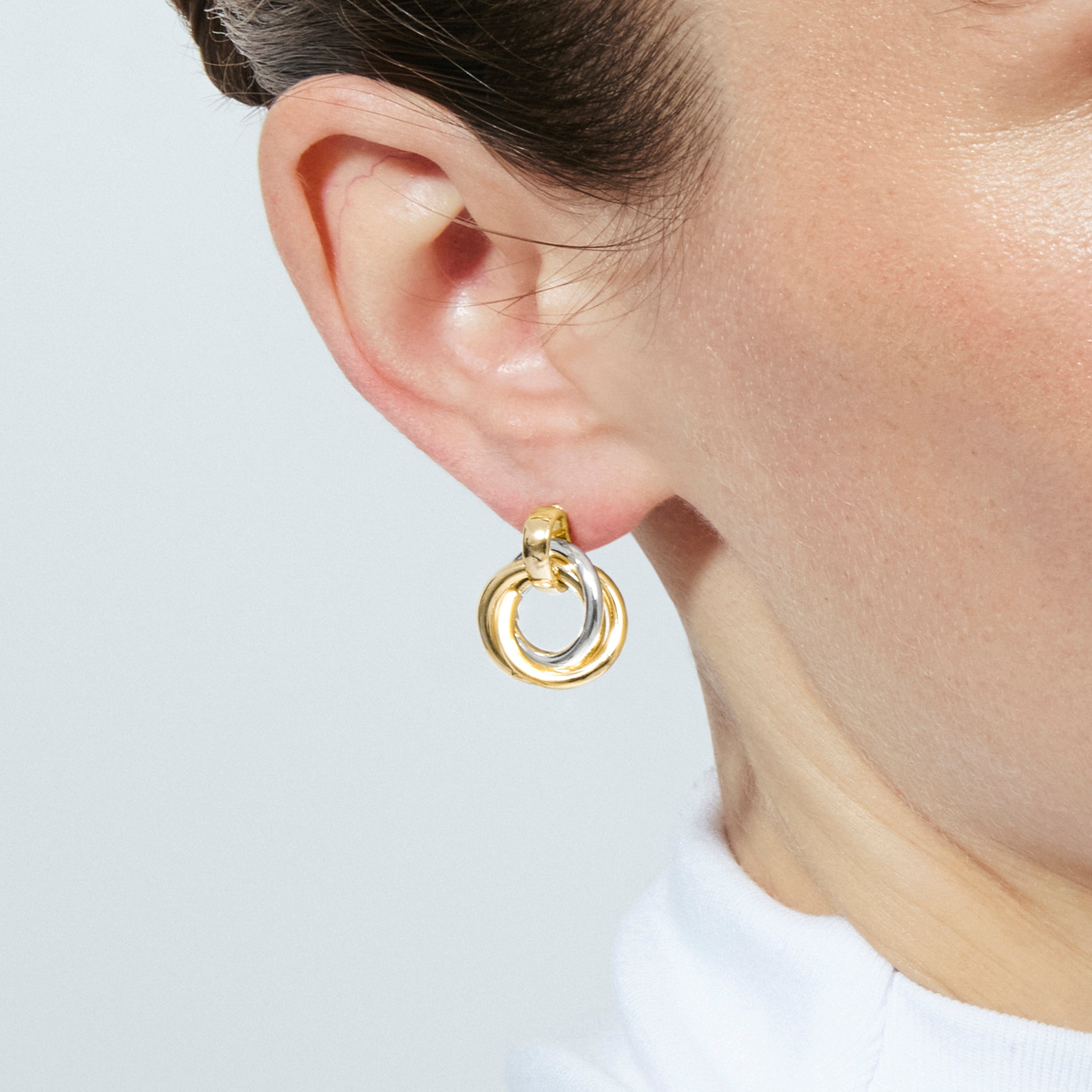 Boucles d'oreilles finition or jaune 18 carats - Uhuil