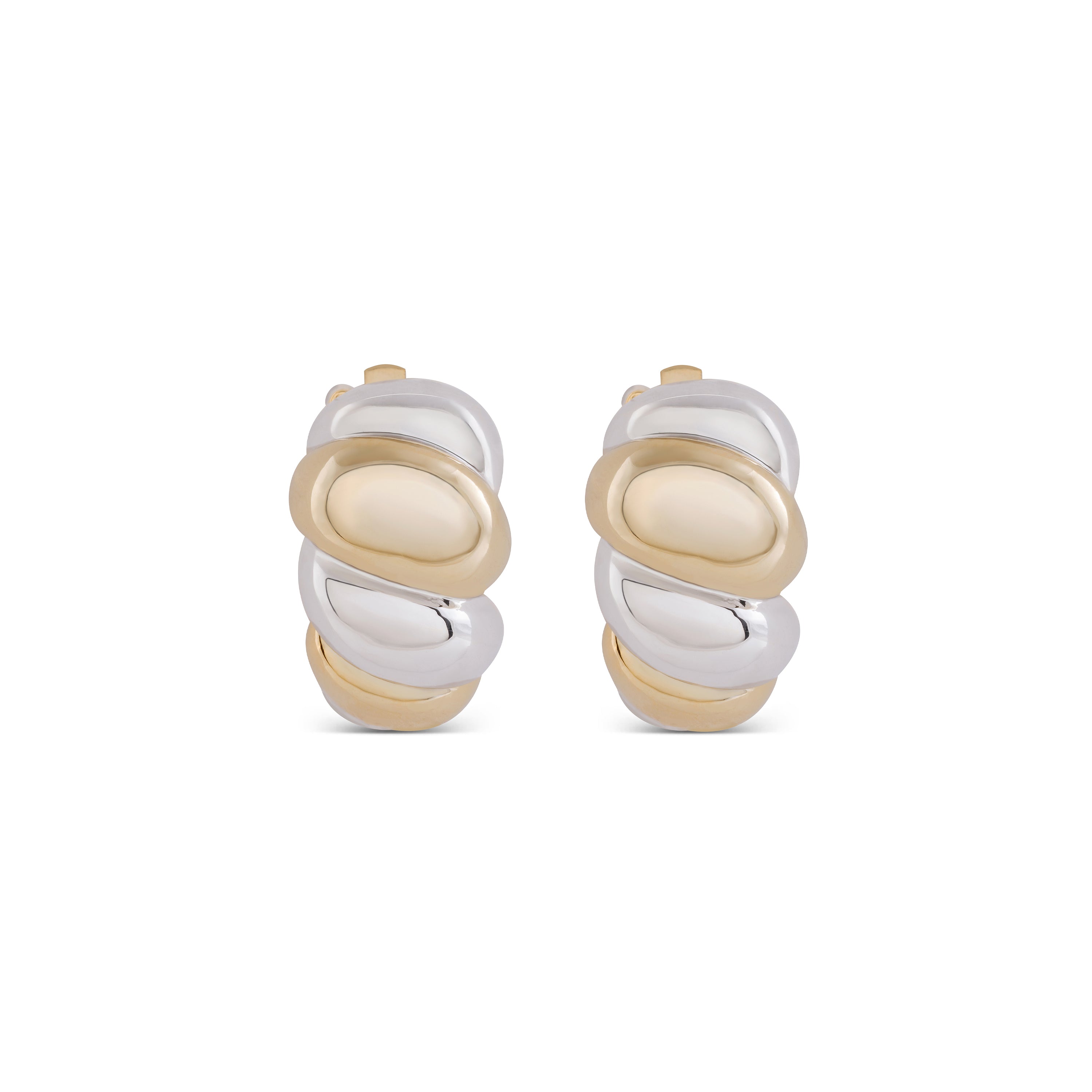 Earrings finished in 18K rose gold - Aliwa