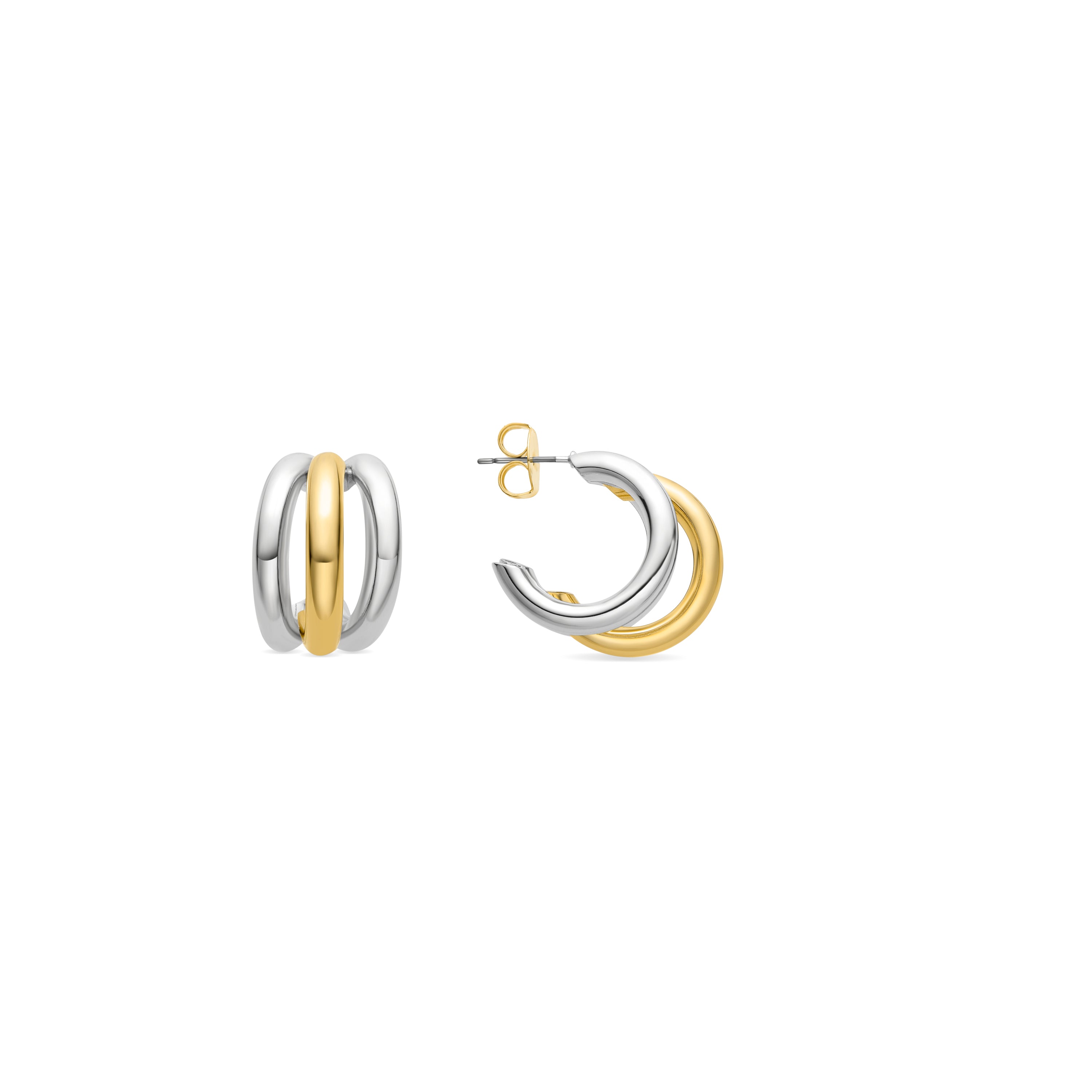 Boucles d'oreilles finition argent - Nove