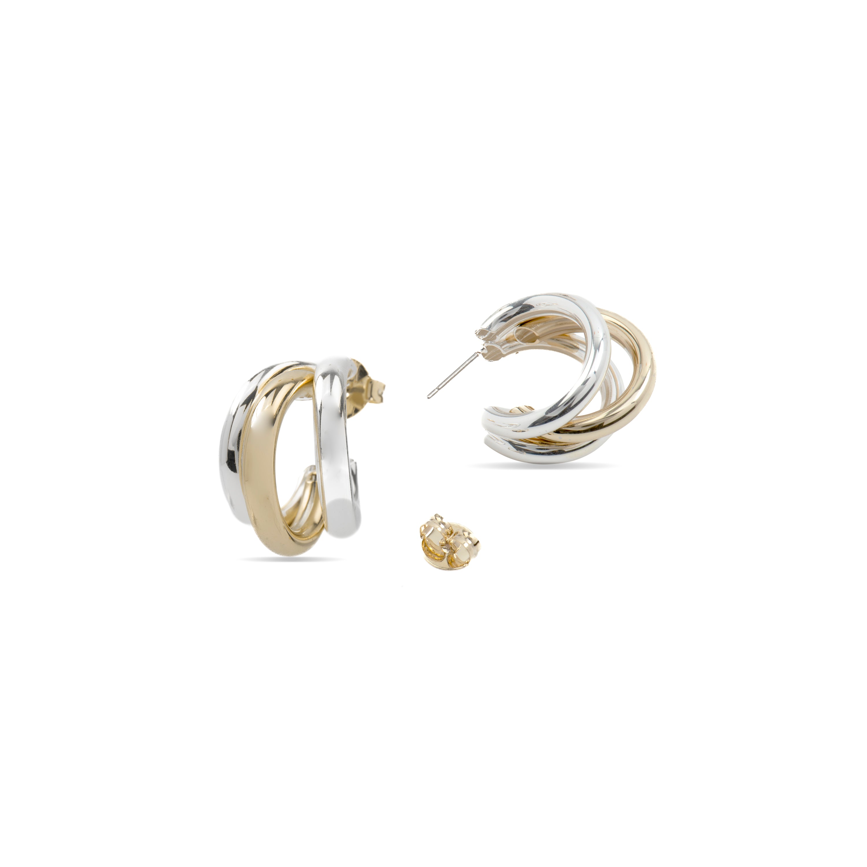 Boucles d'oreilles finition argent - Nove