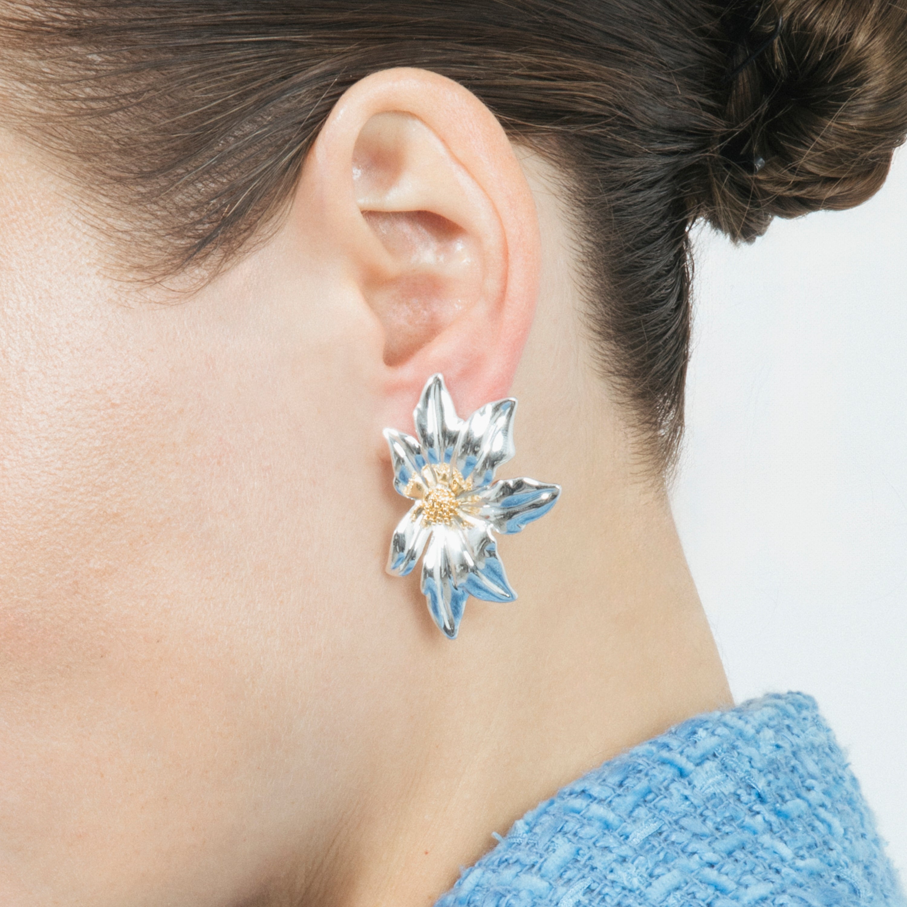 Boucles d'oreilles finition or jaune 18k - Nescha