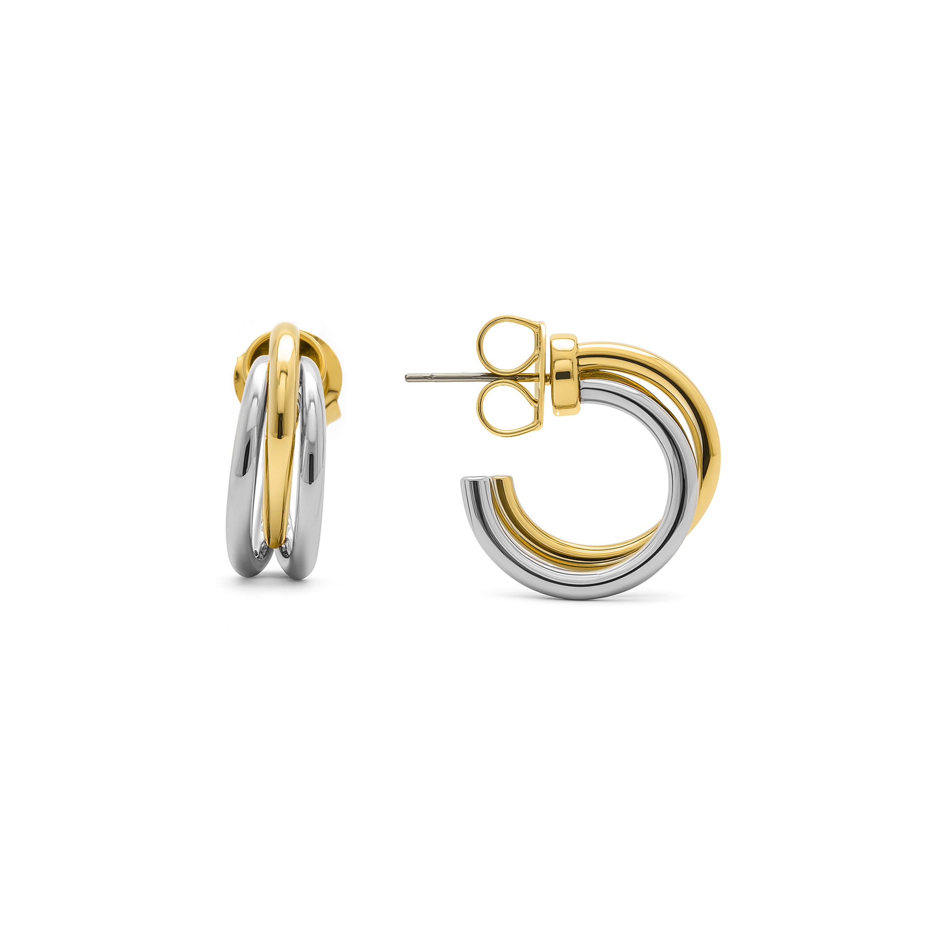 Ohrringe mit 18k Gelbgold-Finish - Coeza