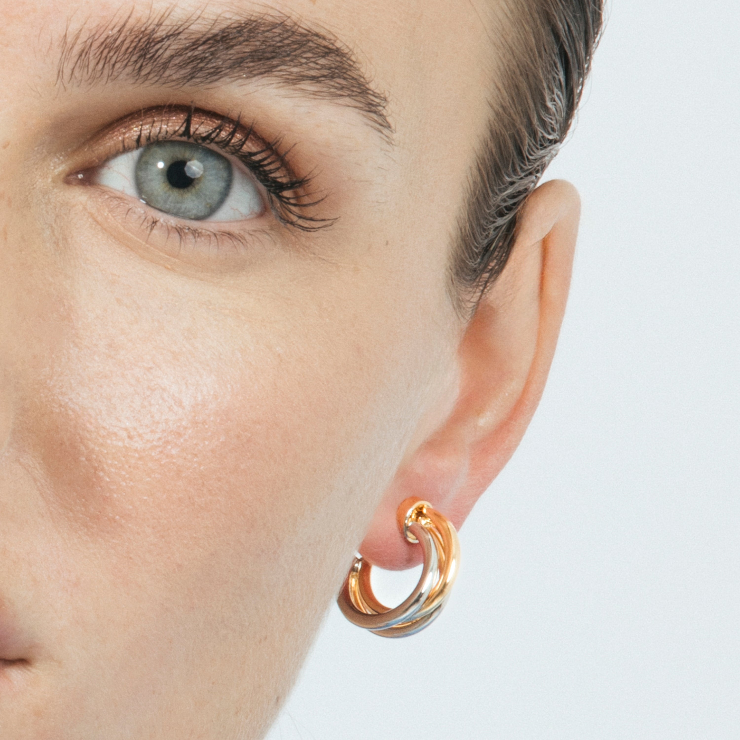 Ohrringe mit 18k Gelbgold-Finish - Coeza