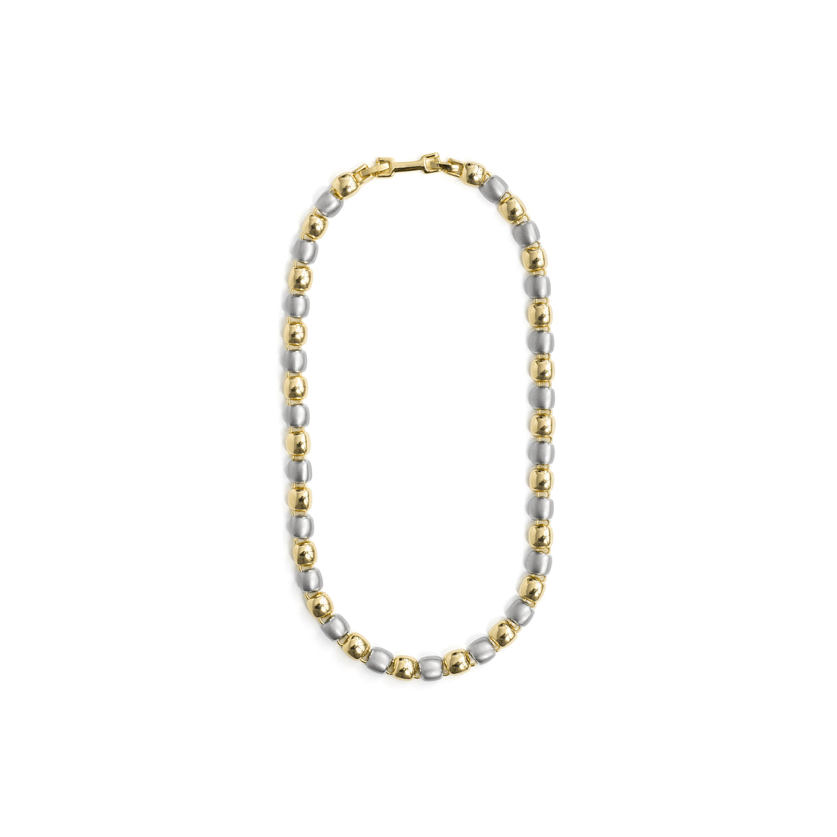 Colar com acabamento em ródio, ouro amarelo de 18k - Glaga