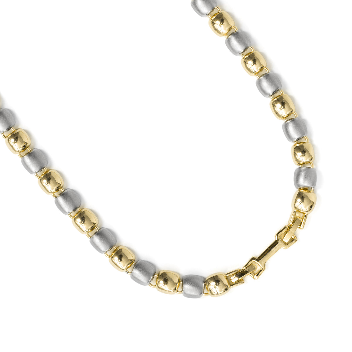 Colar com acabamento em ródio, ouro amarelo de 18k - Glaga