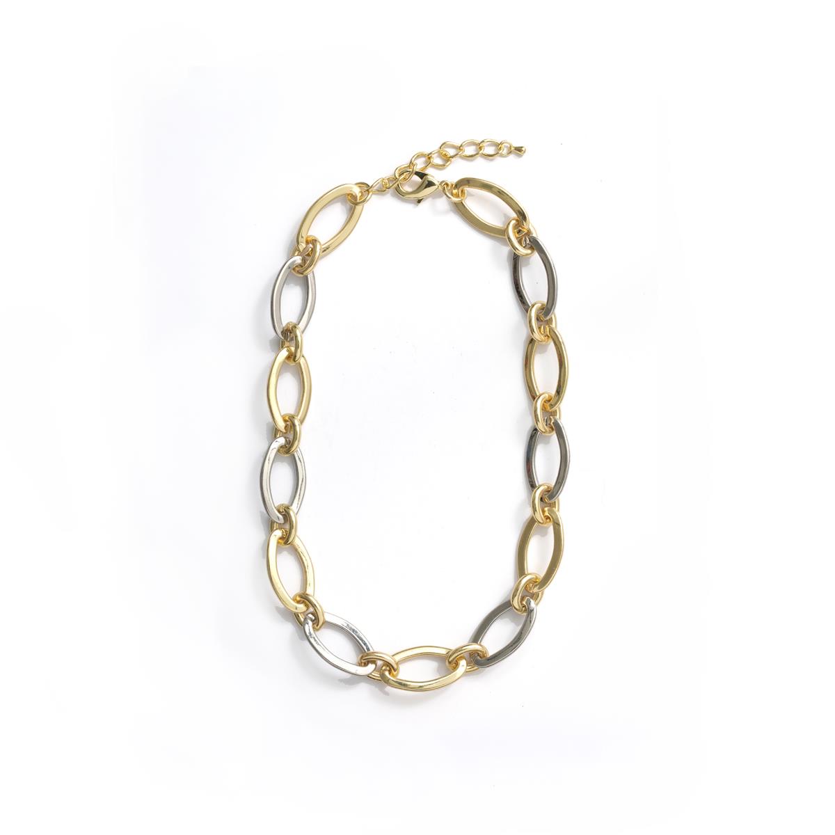 Halskette mit 18k Gelbgold-Finish - Adelky